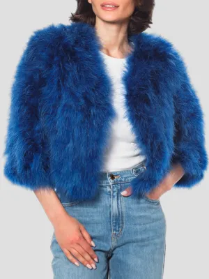 Feather Boloro in Blue