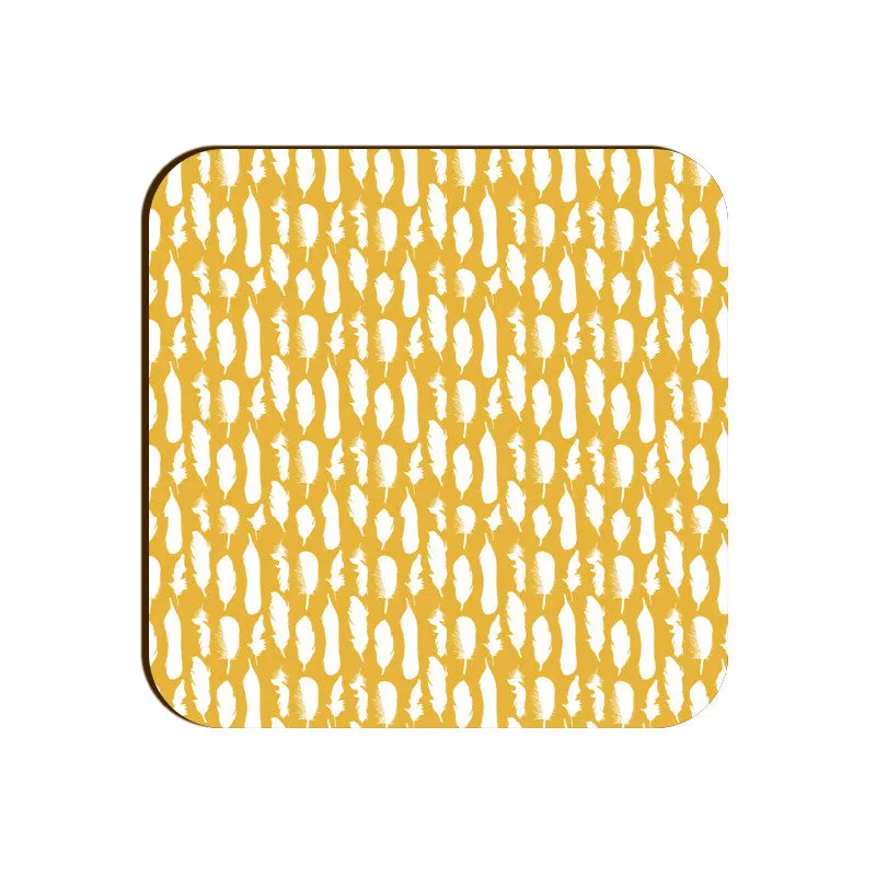 Feather Frenzy Square Coaster