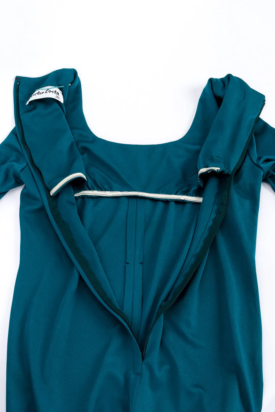 Feather Trim Gown