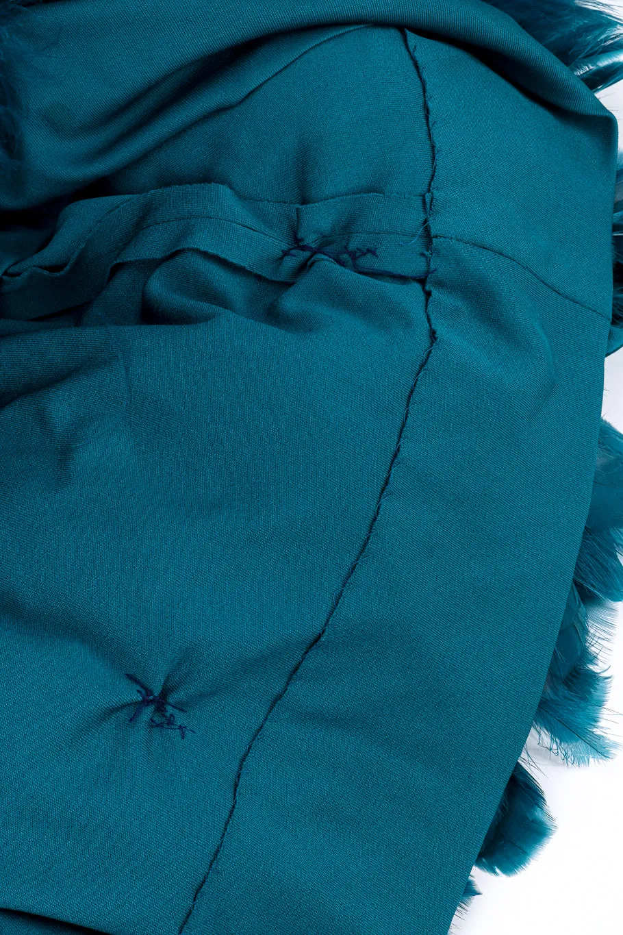 Feather Trim Gown