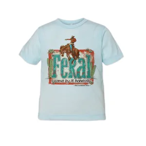 Feral, I Come By It Honestly - Boys Toddler Western Tee