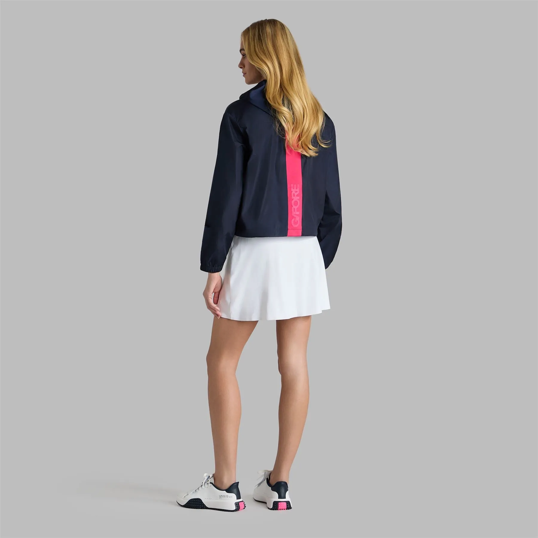 Fine Nylon Full Zip Hoodie Twilight
