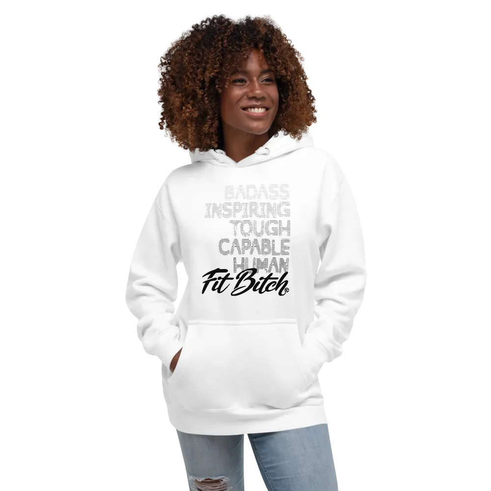 Fit Bitch - Unisex Hoodie - B&W