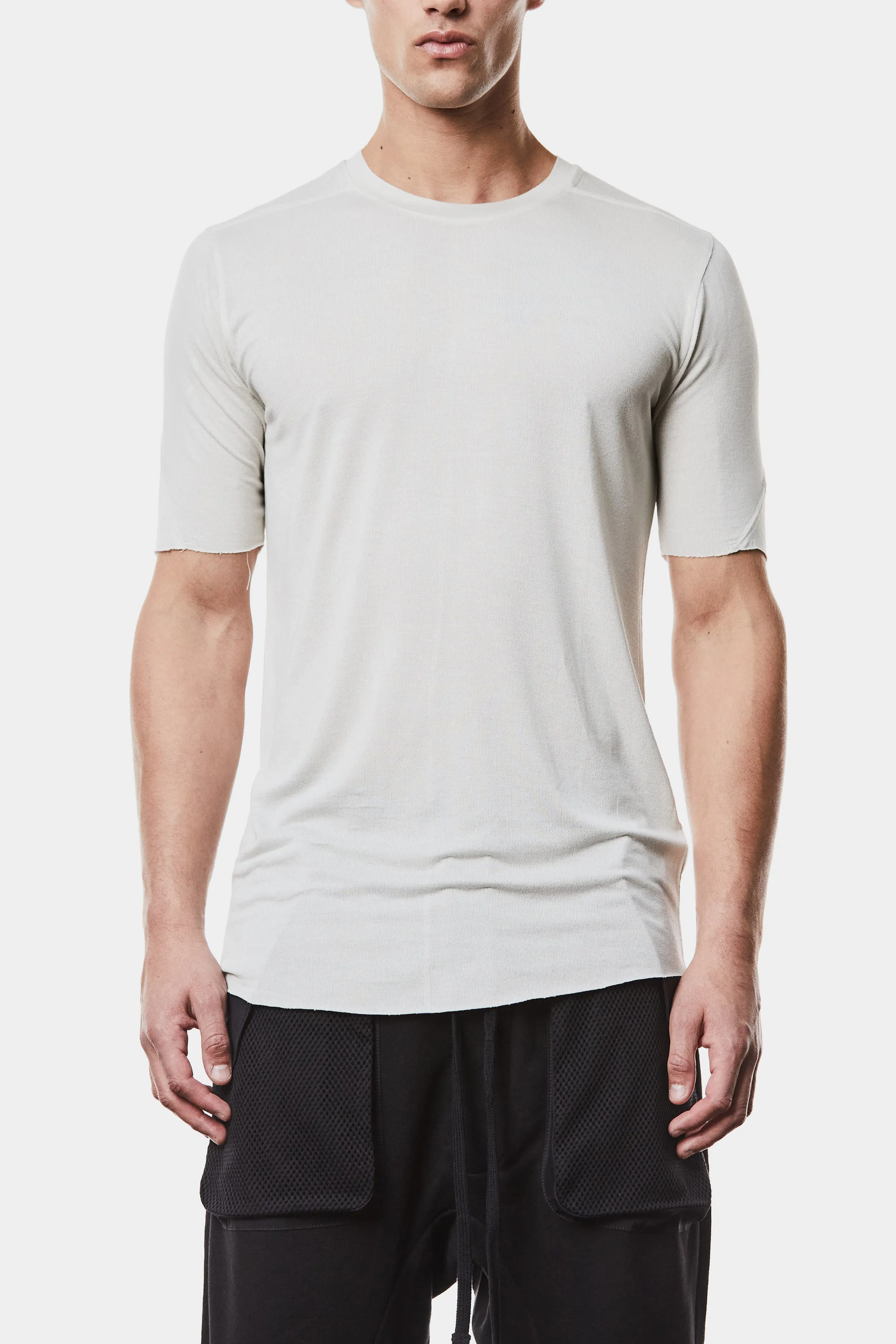 Fitted lightweight tee, White