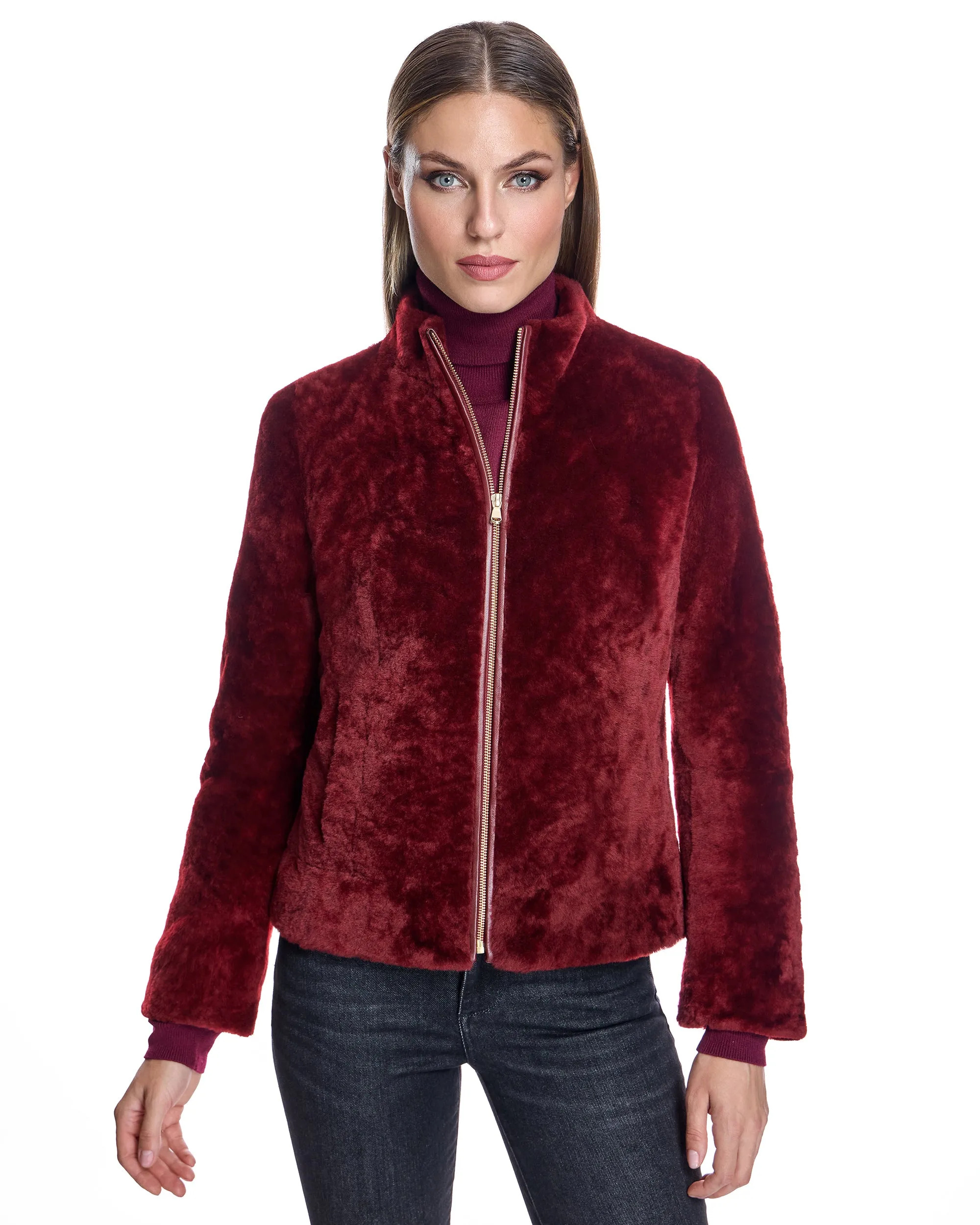 Fitted Shearling Jacket