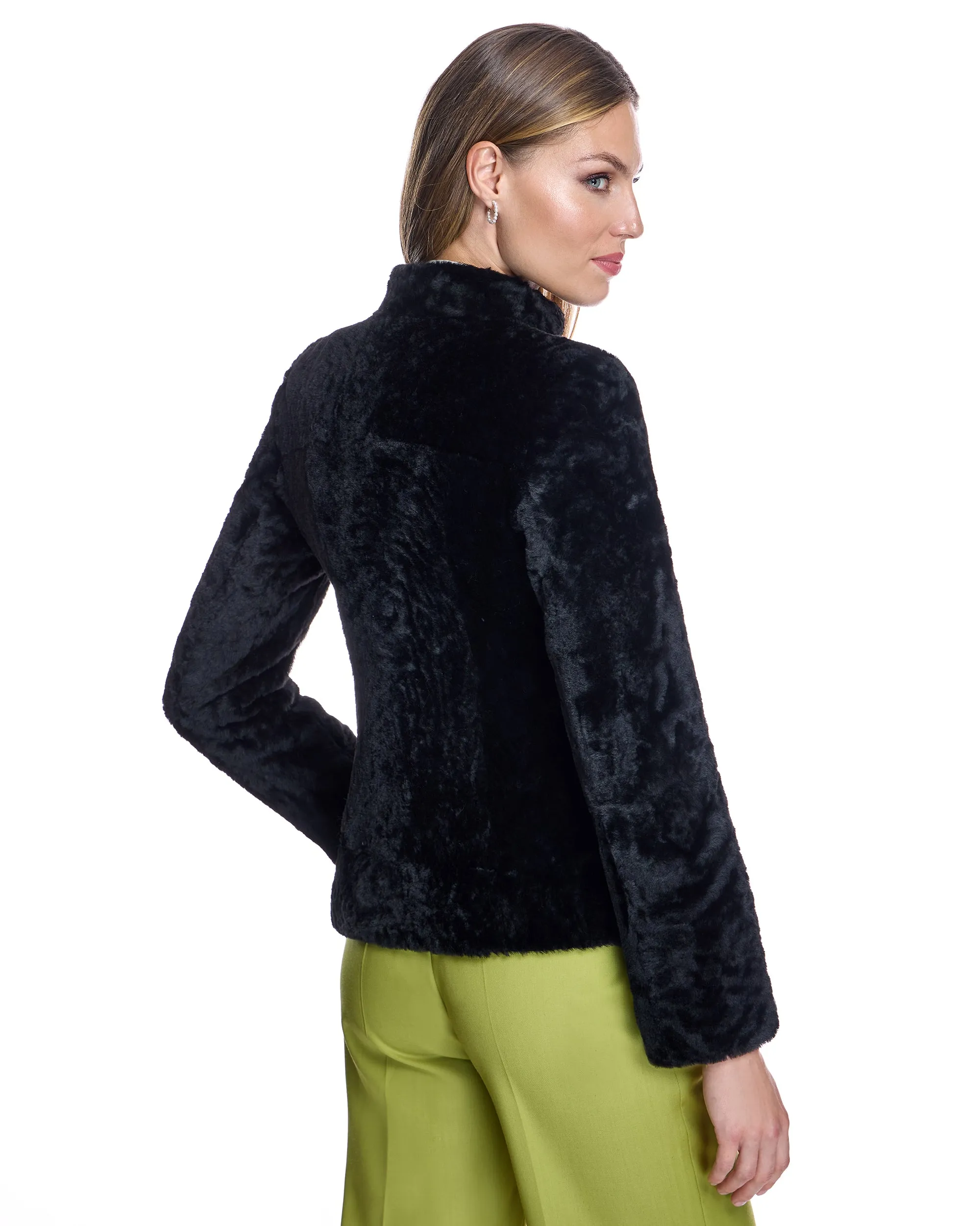 Fitted Shearling Jacket