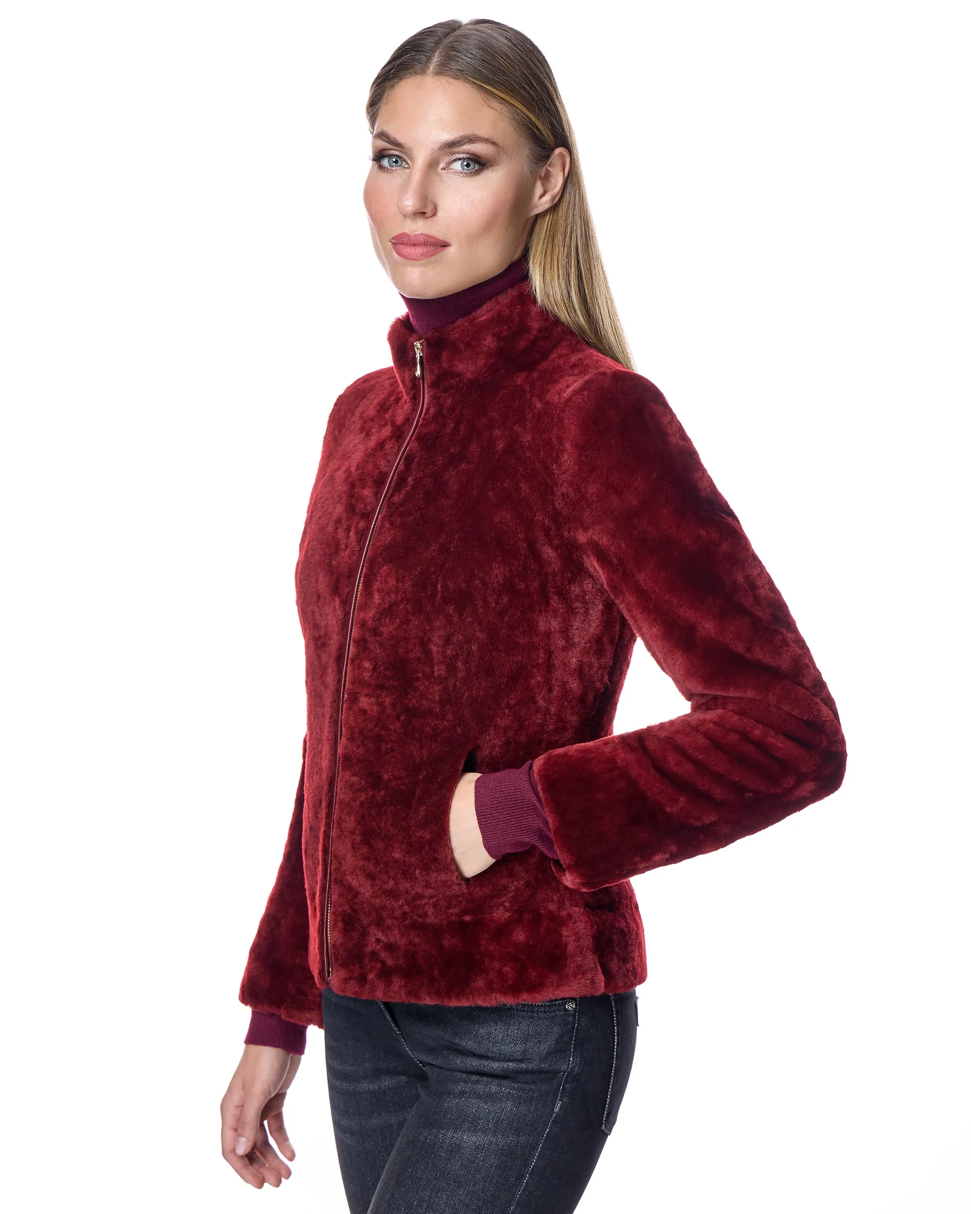 Fitted Shearling Jacket