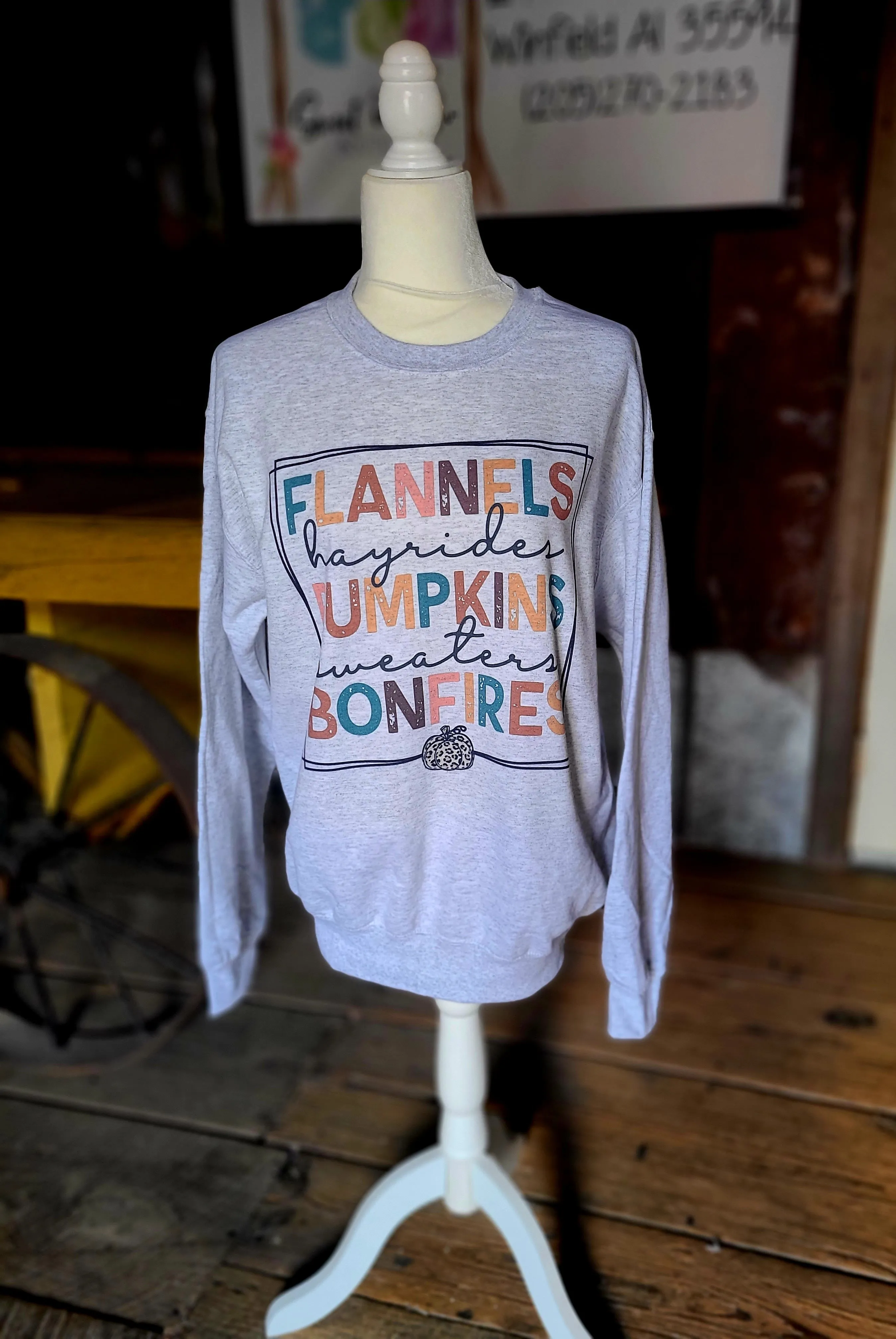 Flannels pumpkin Thanksgiving shirt