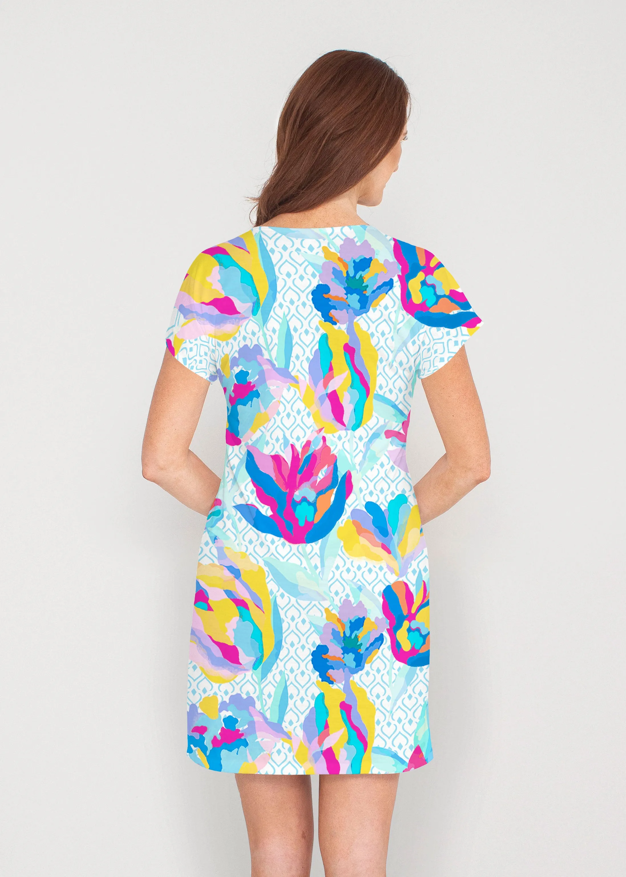 Floral Spades (8048) ~ Lucy Tee Dress