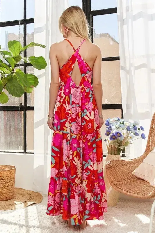Floral Tiered Maxi Cami Dress: Effortless Elegance for Every Occasion
