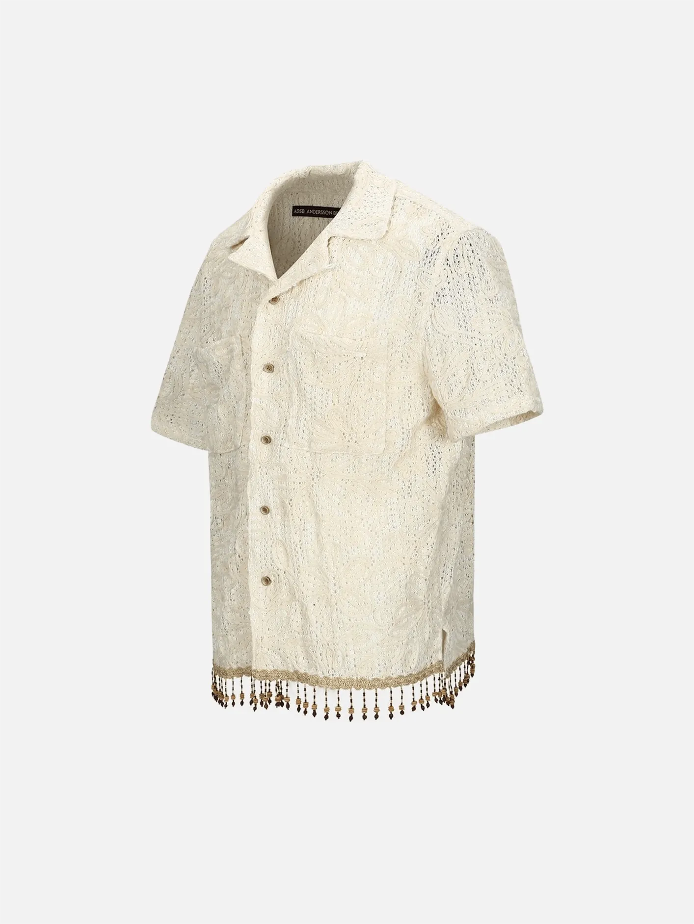 Flower Jacquard Shirts - Ecru