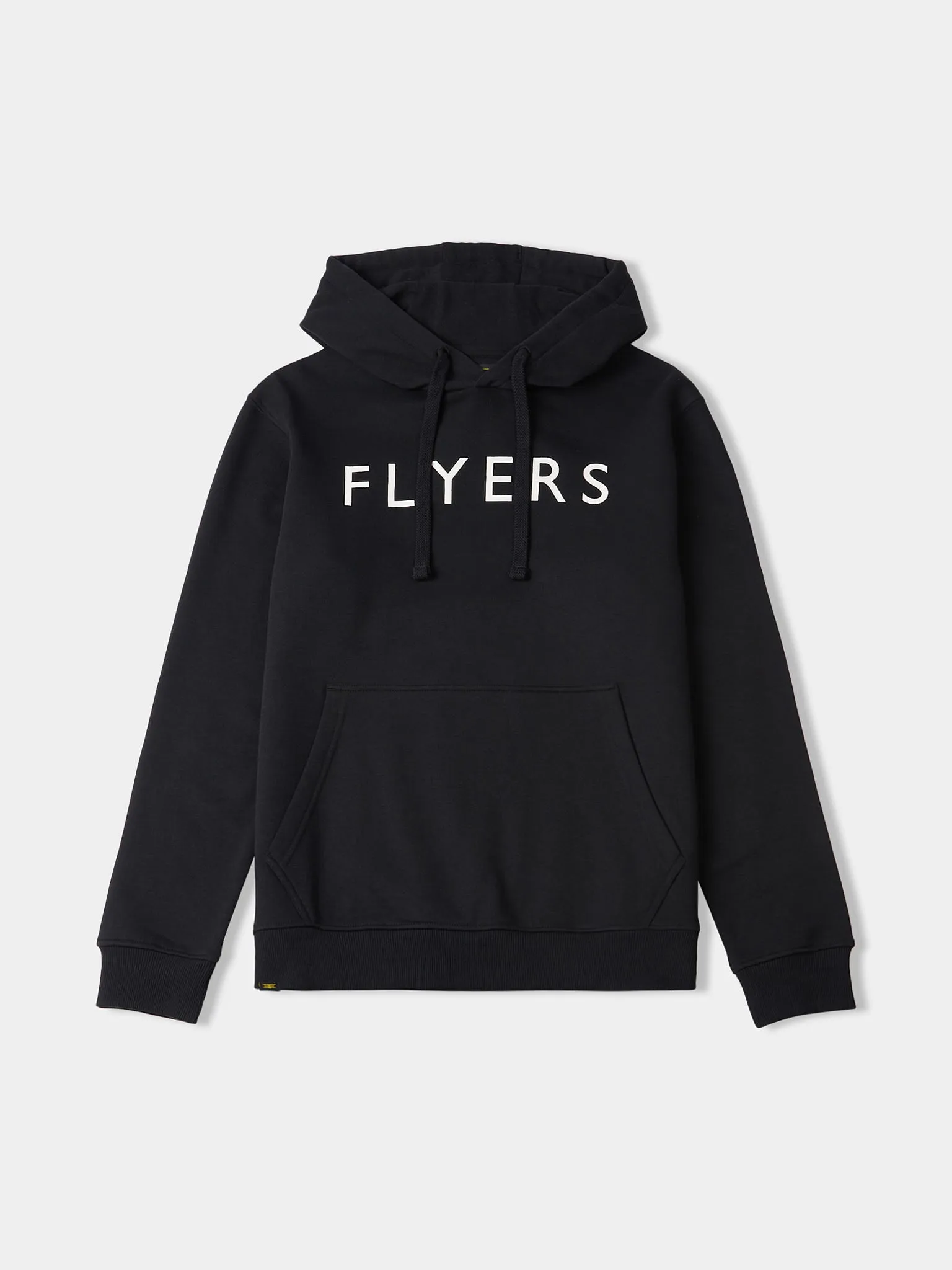 Flyers Mens Text Hoodie Black