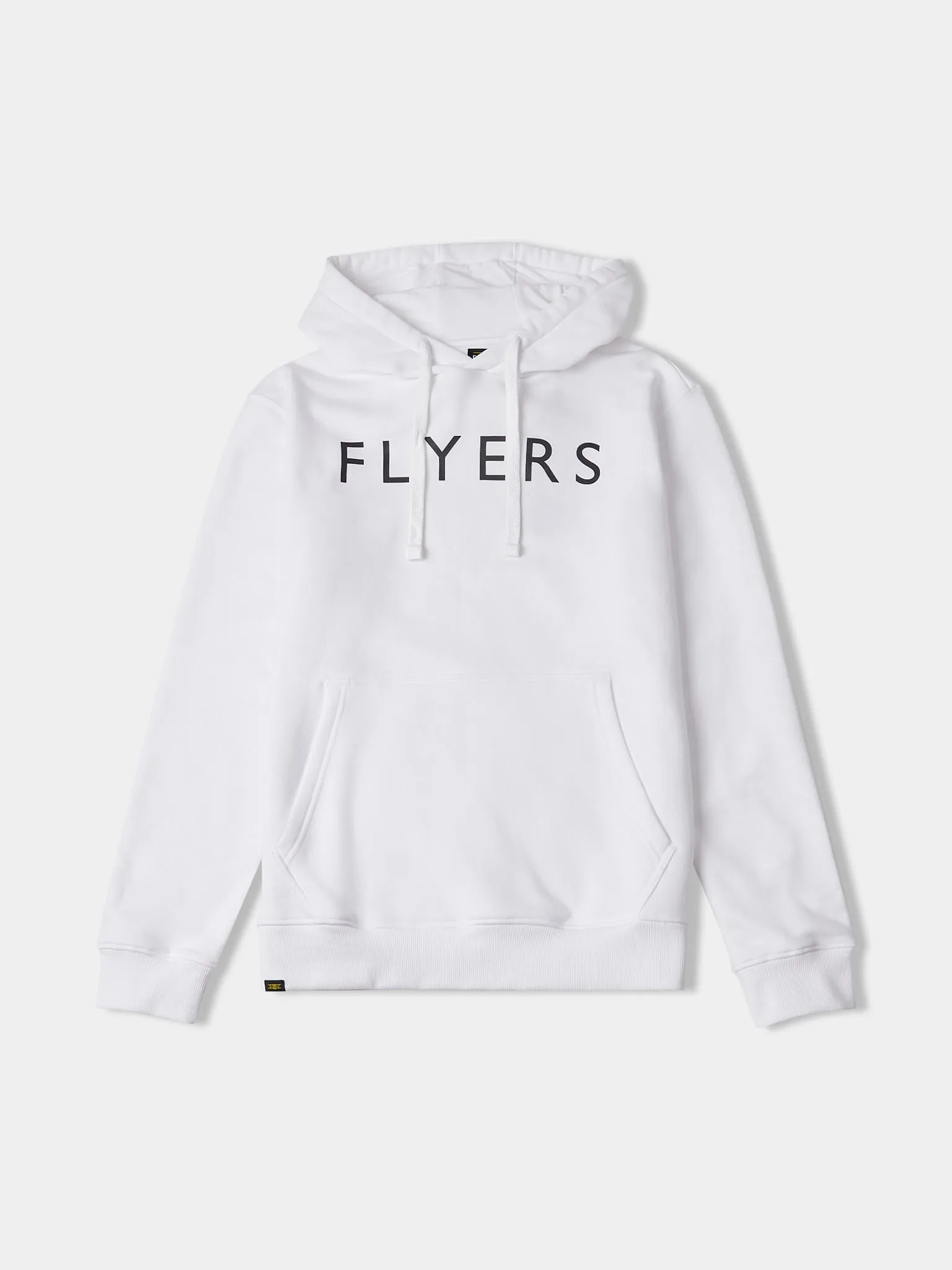 Flyers Mens Text Hoodie Bright White