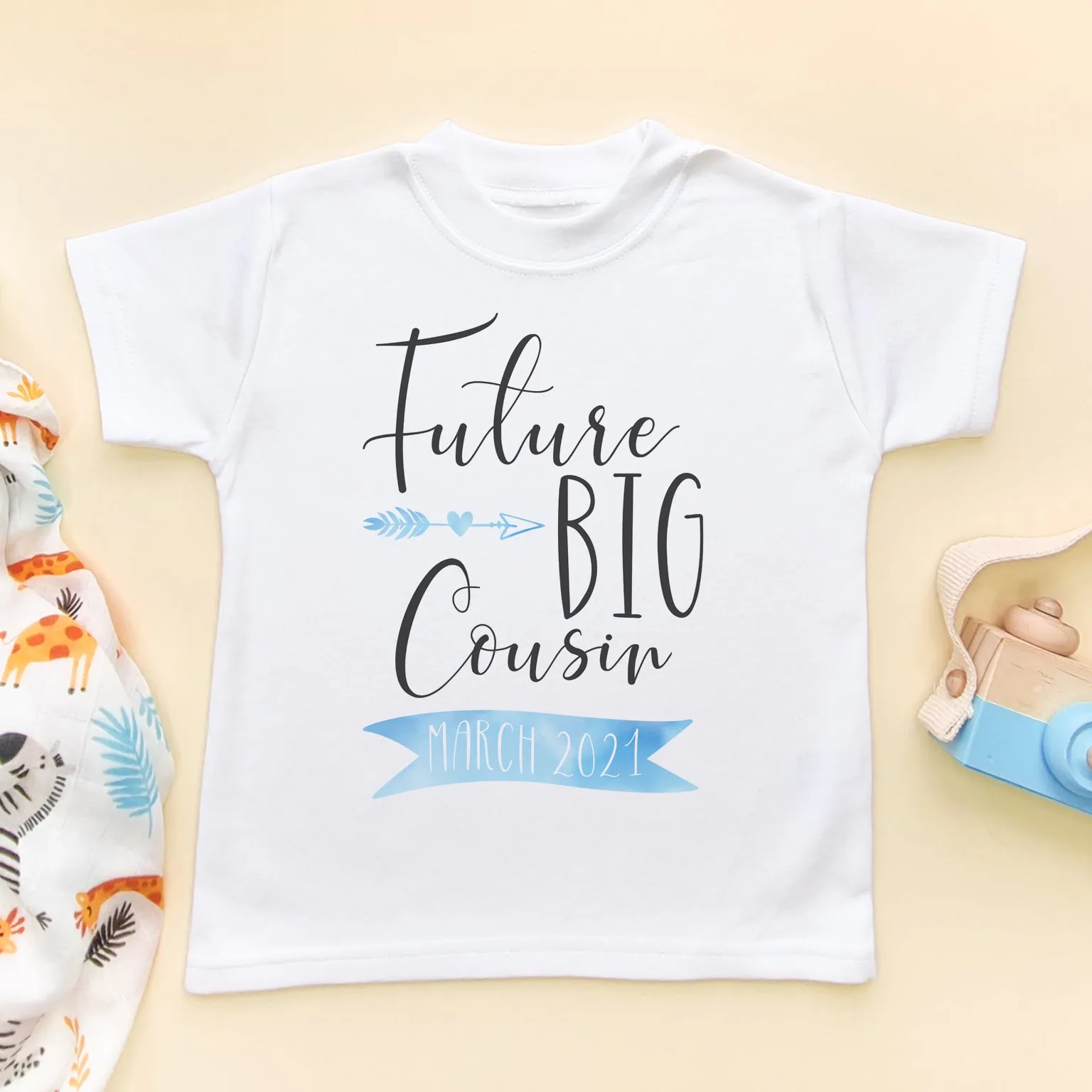 Future Big Cousin Personalised Date Toddler & Kids T Shirt