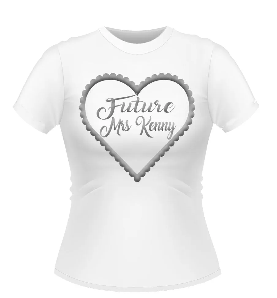 'Future Mrs' Personalised T-Shirts