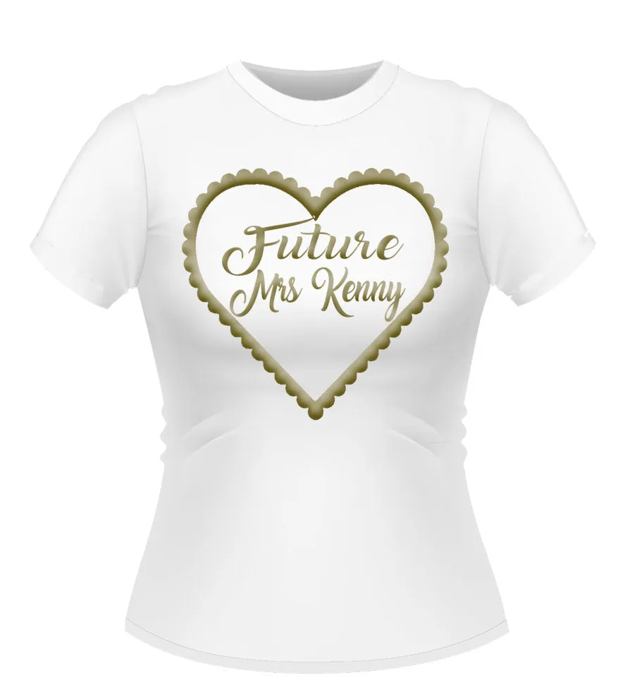 'Future Mrs' Personalised T-Shirts