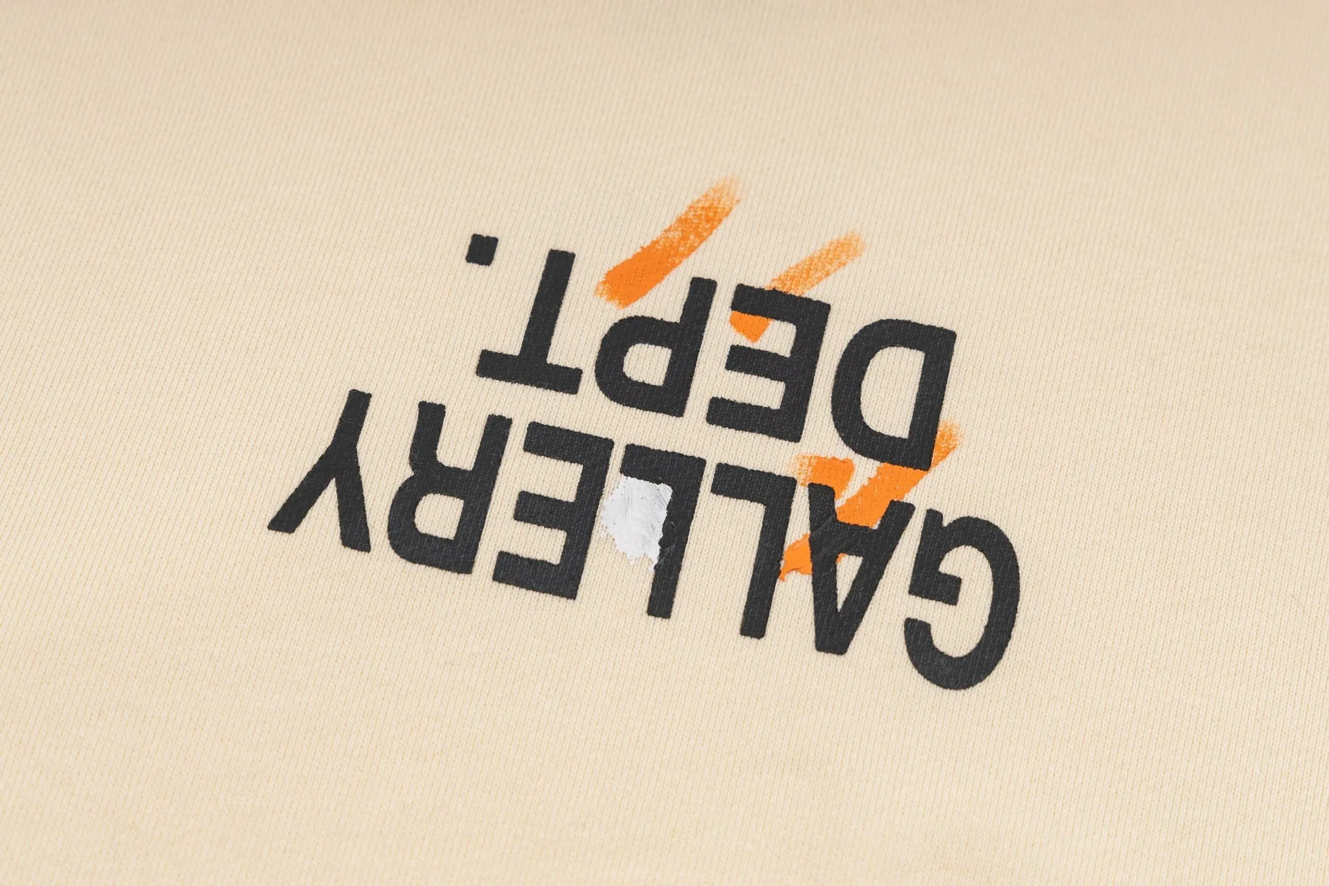Gallery Dept.Embroidery letters logo splash ink printing Hoodies