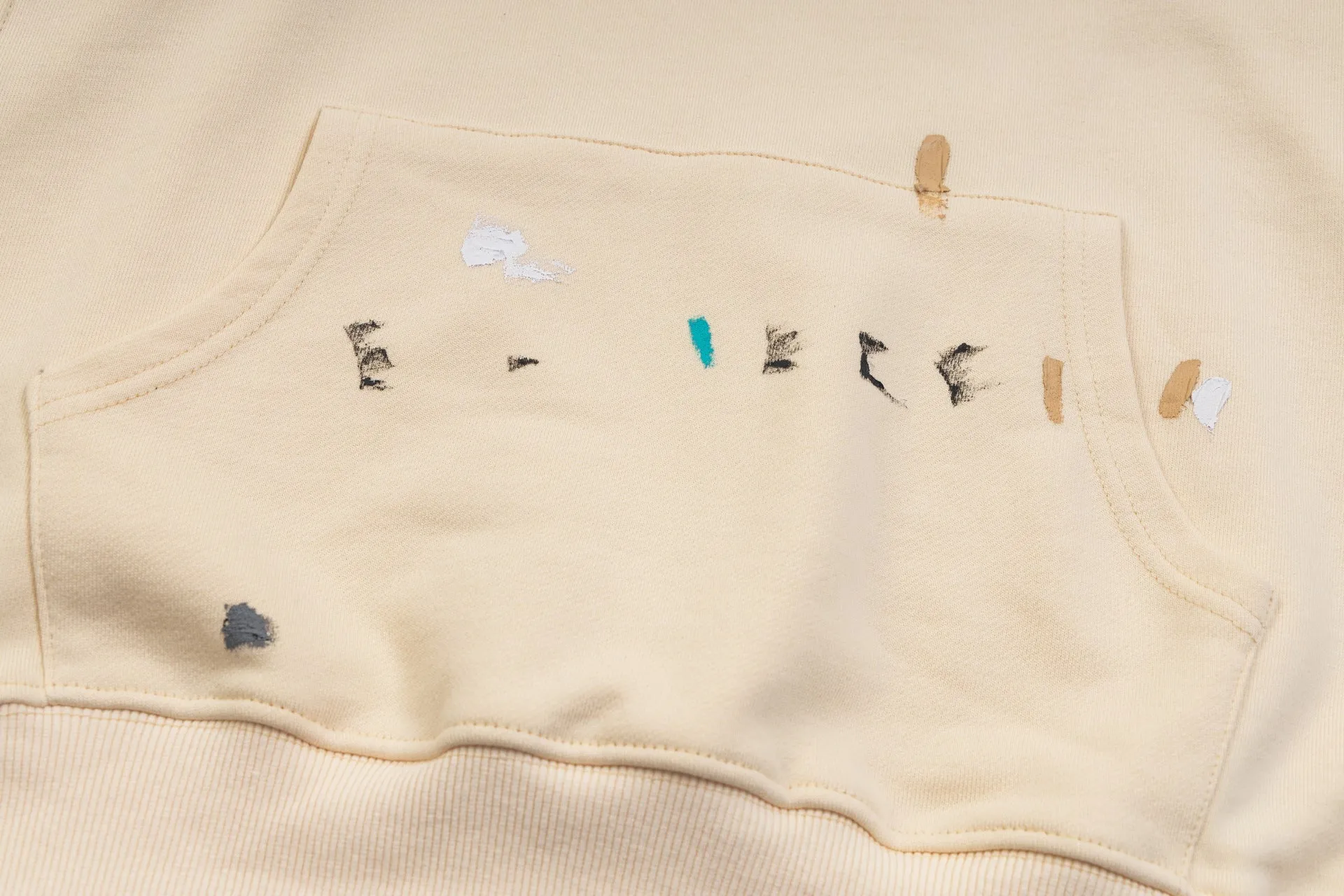 Gallery Dept.Embroidery letters logo splash ink printing Hoodies