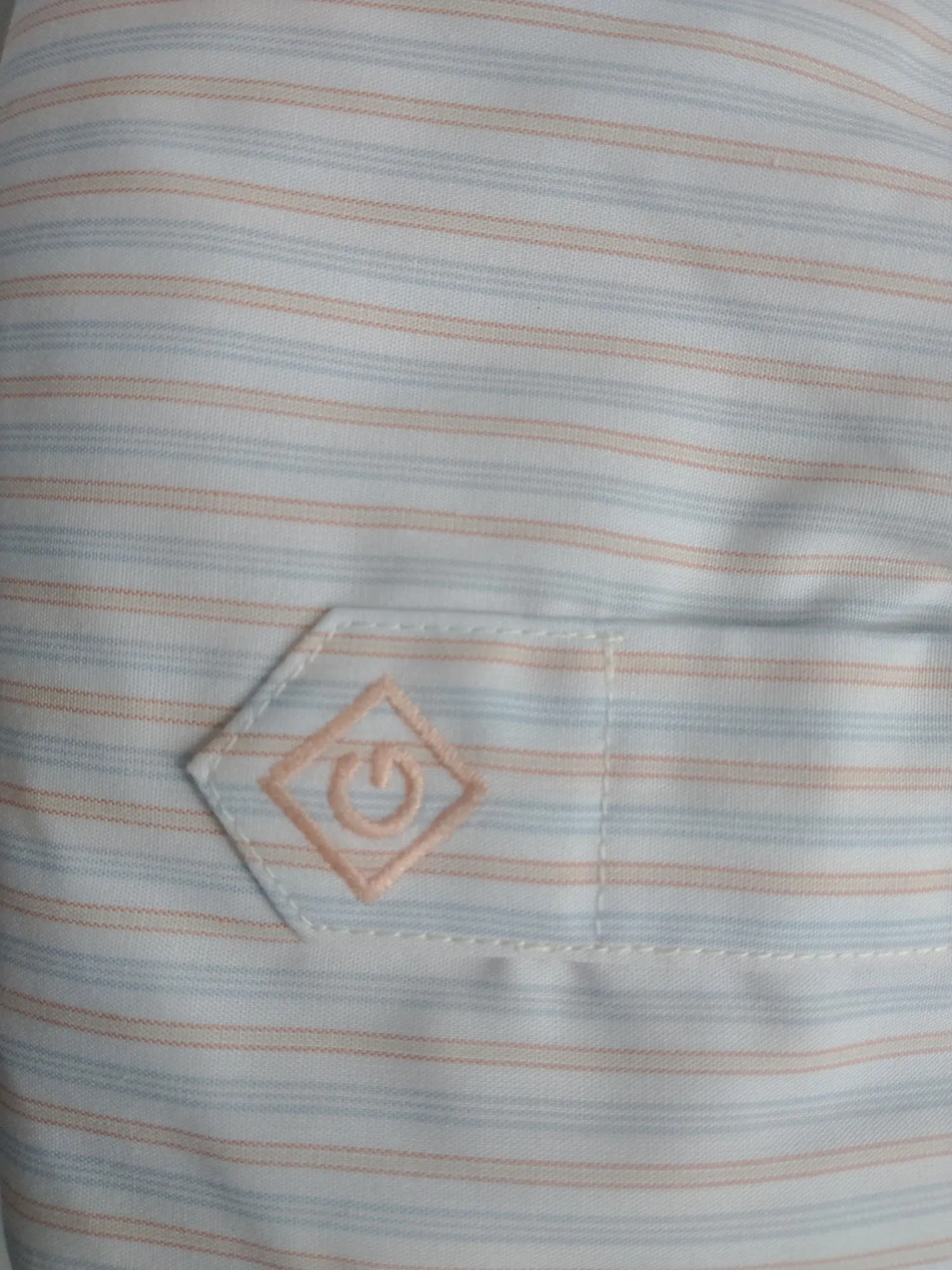GANT DIAMOND G Men's Eraser Broadcloth Stripe Fitted Spread 303902 Size 40 NWT