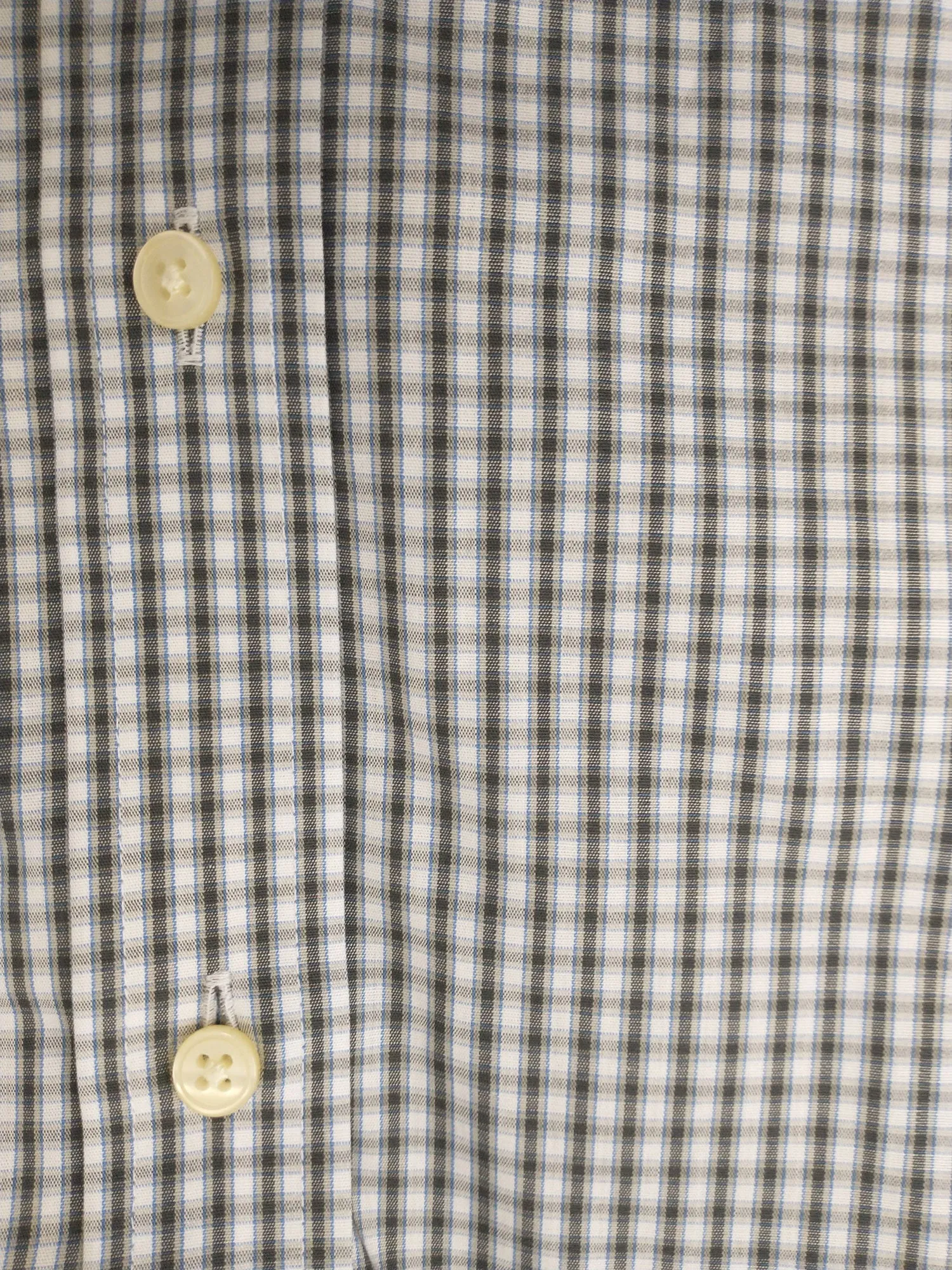 GANT DIAMOND G Men's Guard Check Stripe Fitted Spread Collar 384112 Size 39 NWT