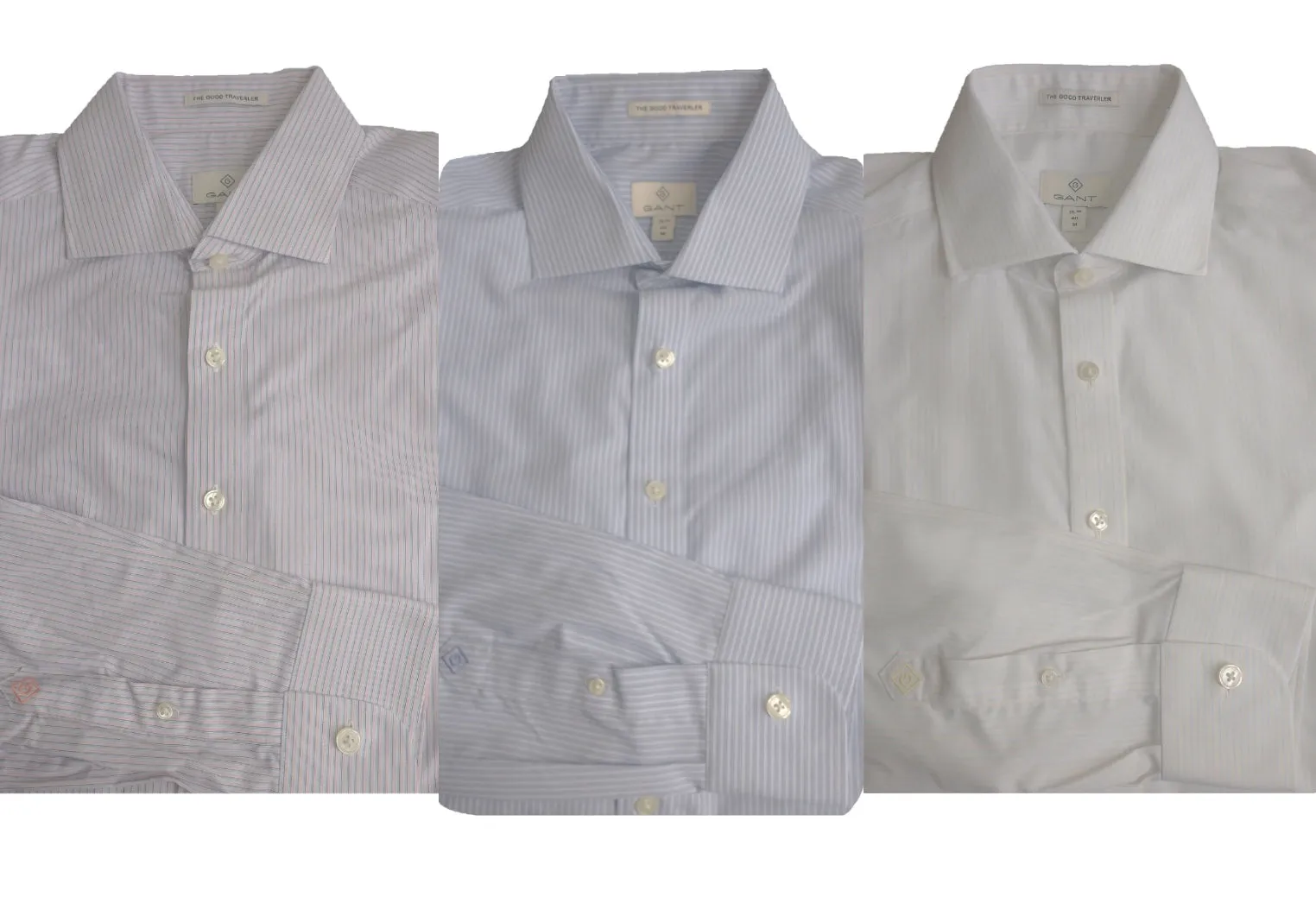 GANT DIAMOND G Men's Micro Stripe Fitted Spread Shirt 303837 Size 40 NWT