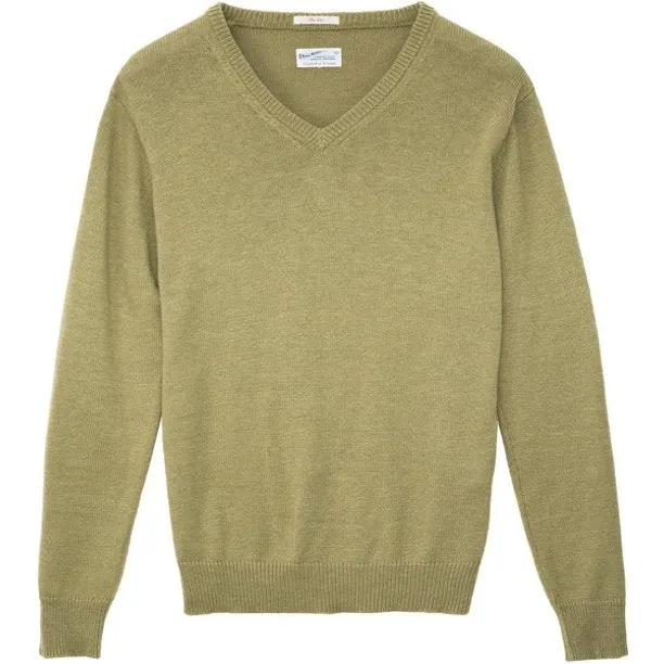 GANT RUGGER Men's The Vee Sweater Herb Green $135 NWT