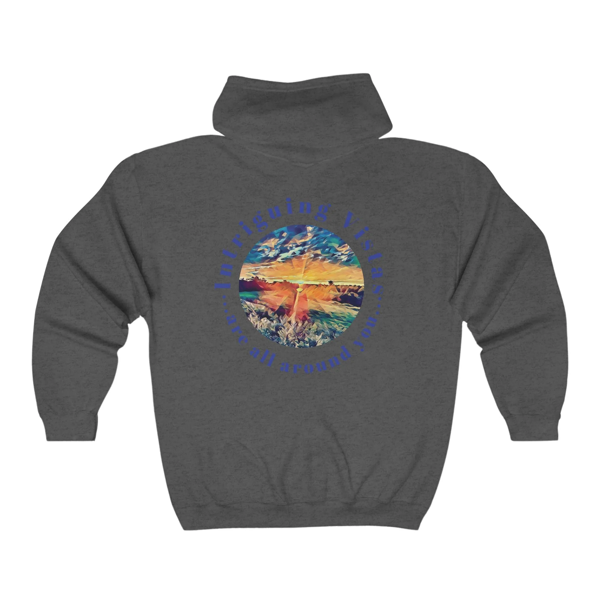 Gildan 18600 Unisex Adult Heavy Blend Full Zip Hooded Sweatshirt from the Night Sky Series at Intriguing Vistas