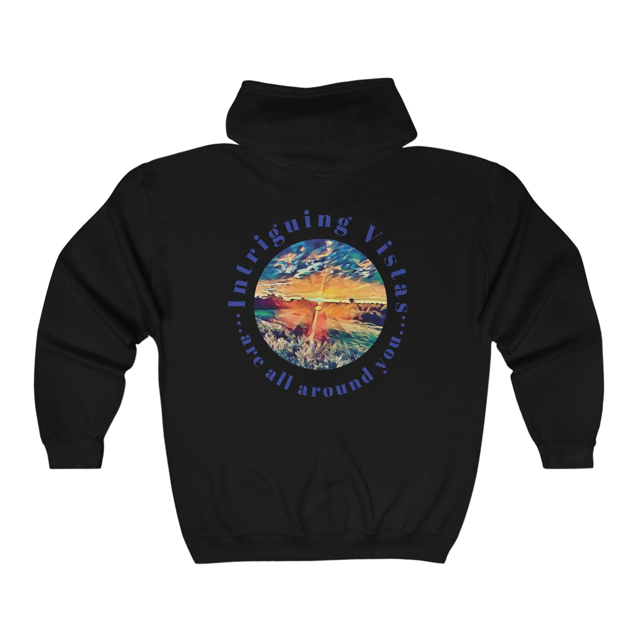 Gildan 18600 Unisex Adult Heavy Blend Full Zip Hooded Sweatshirt from the Night Sky Series at Intriguing Vistas