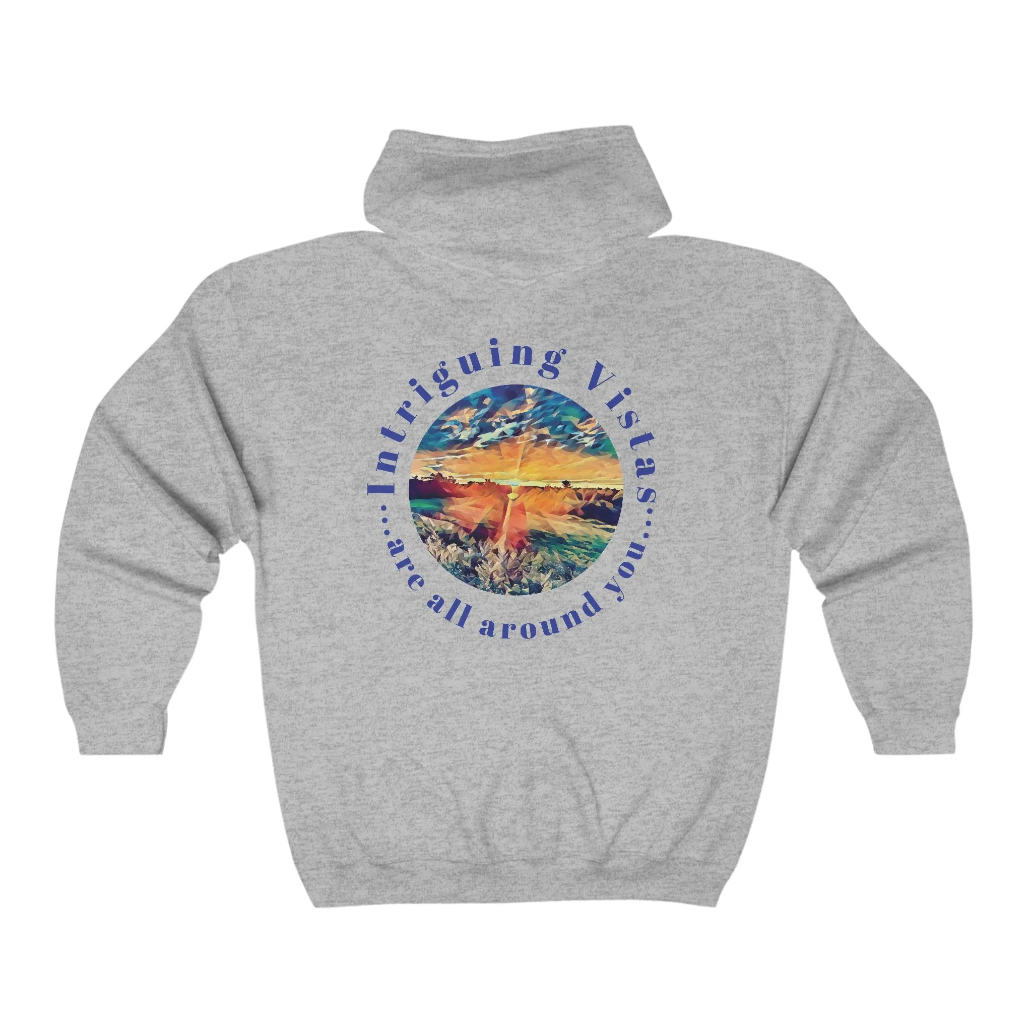 Gildan 18600 Unisex Adult Heavy Blend Full Zip Hooded Sweatshirt from the Night Sky Series at Intriguing Vistas