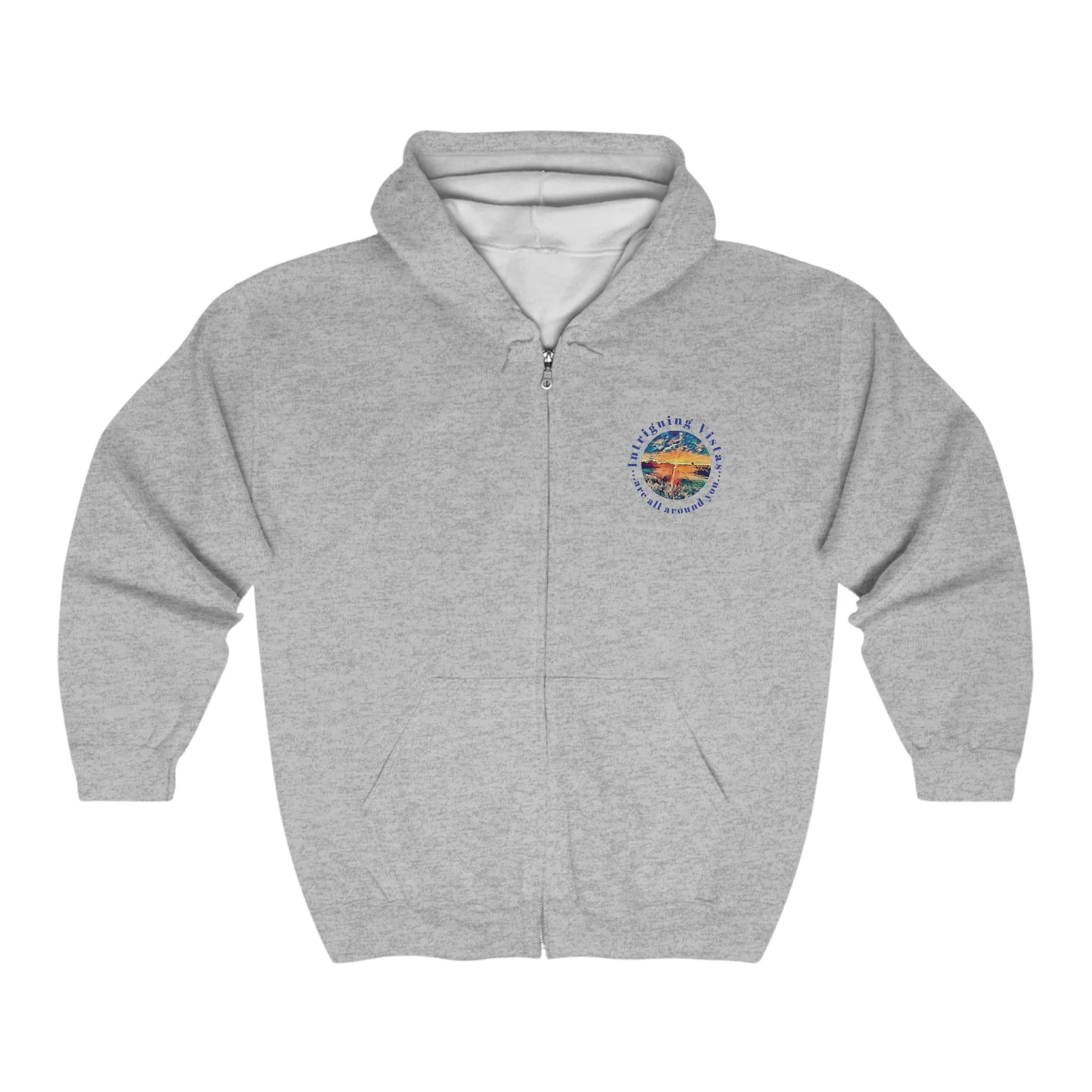 Gildan 18600 Unisex Adult Heavy Blend Full Zip Hooded Sweatshirt from the Night Sky Series at Intriguing Vistas