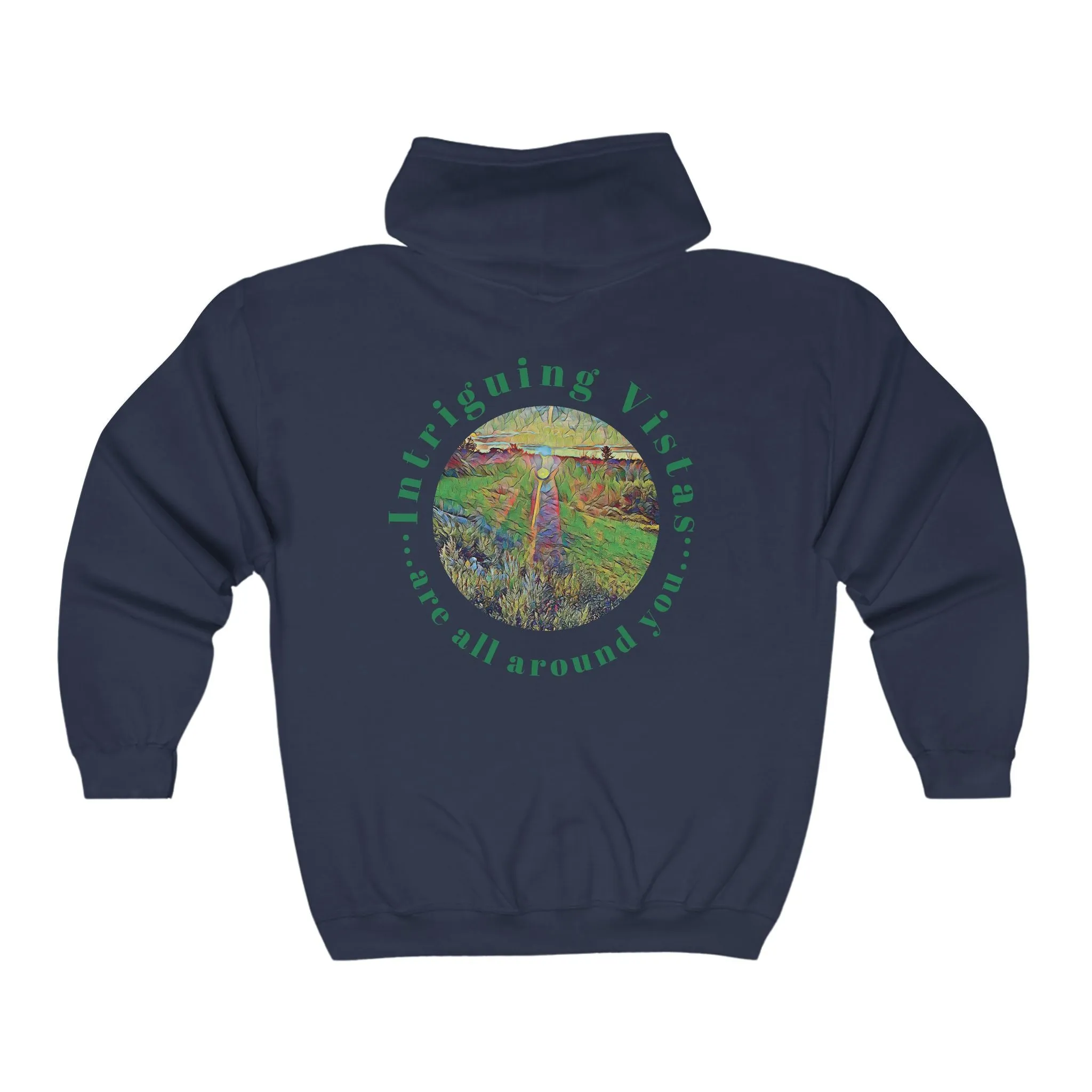 Gildan 18600 Unisex Adult Heavy Blend Full Zip Hooded Sweatshirt from the Sunset Series at Intriguing Vistas