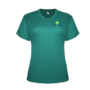 Grand Palm Pickleball Ladies Performance Short Sleeve Crew Neck Shirt