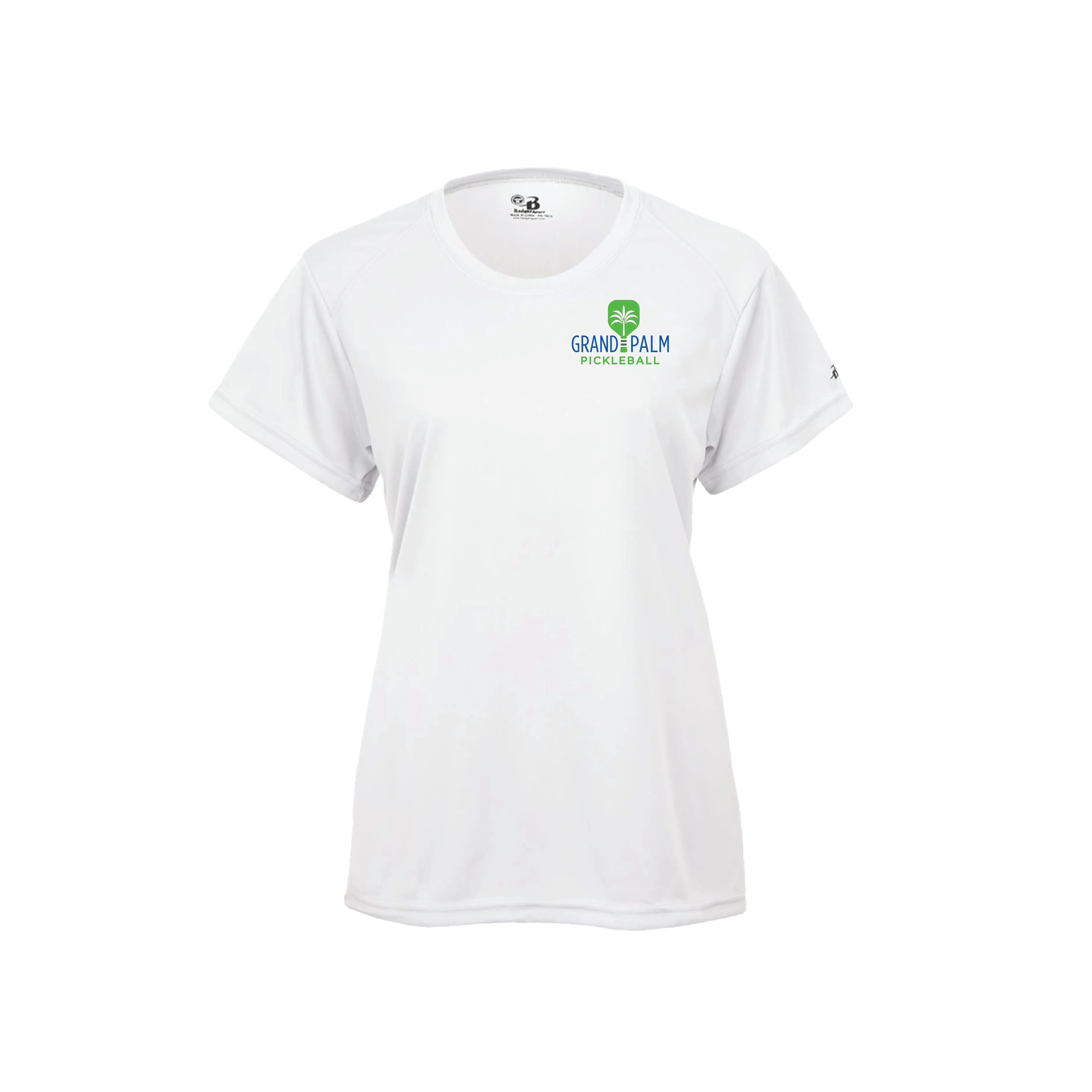 Grand Palm Pickleball Ladies Performance Short Sleeve Crew Neck Shirt