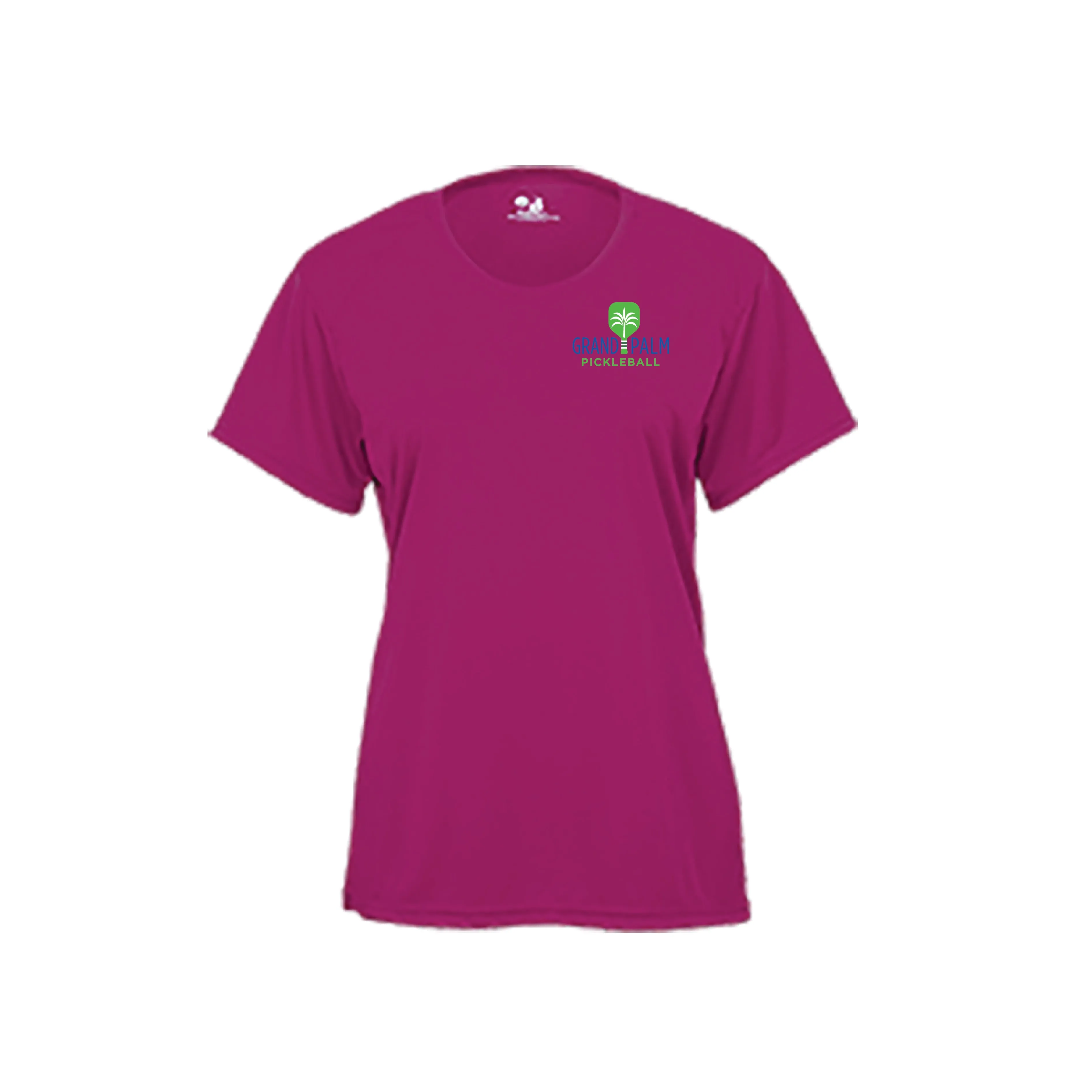 Grand Palm Pickleball Ladies Performance Short Sleeve Crew Neck Shirt