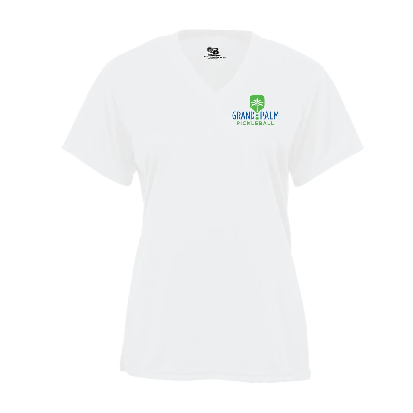 Grand Palm Pickleball Ladies Performance Short Sleeve V-Neck Shirt