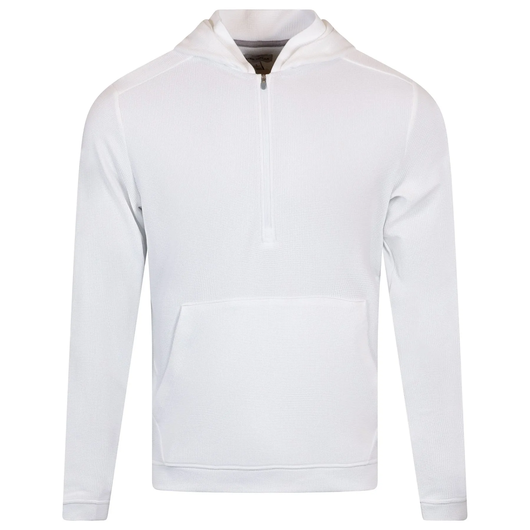 Grid Performance Half Zip Hoodie White