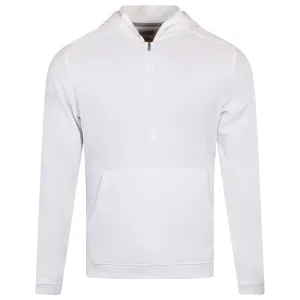 Grid Performance Half Zip Hoodie White