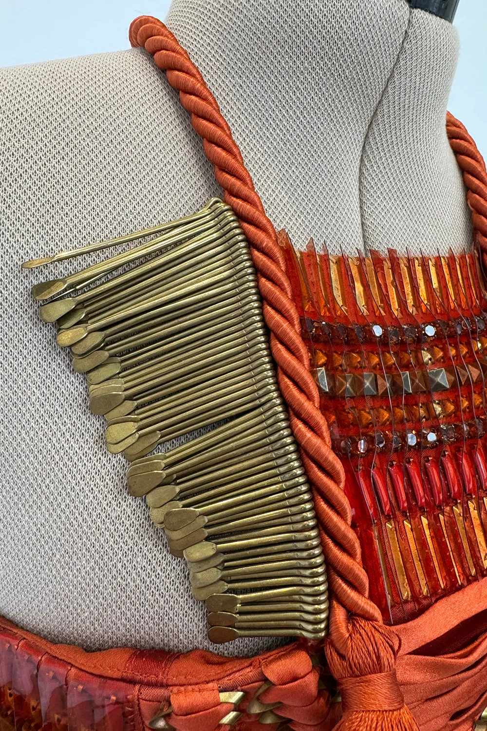 Gucci Spring 2011 Iconic Orange Feather Dress