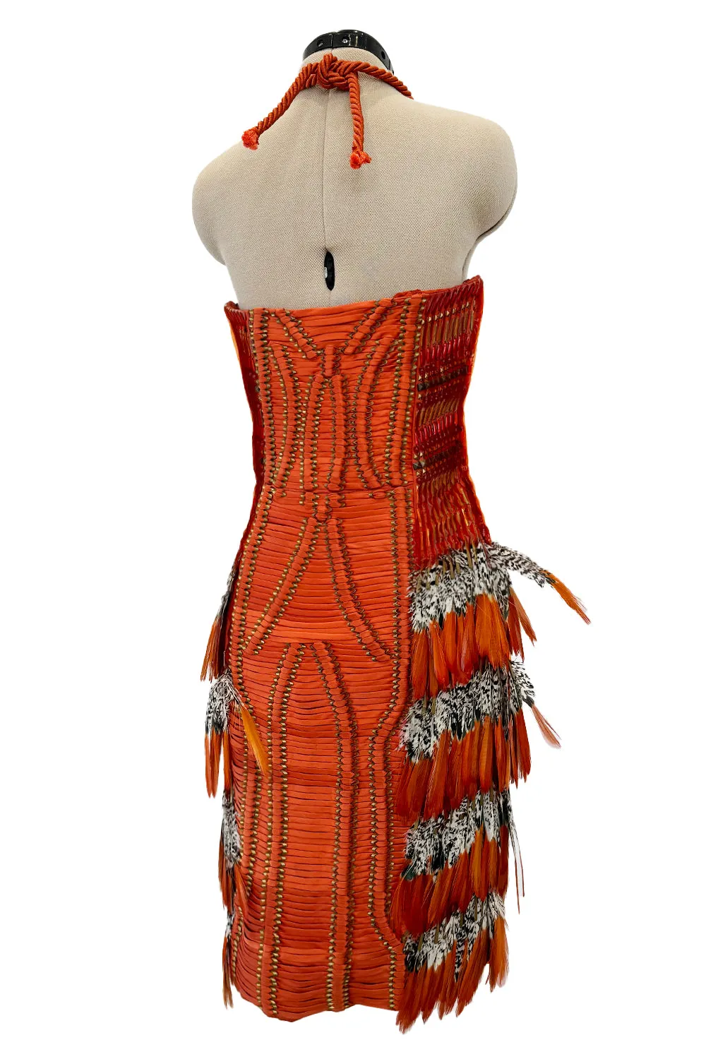Gucci Spring 2011 Iconic Orange Feather Dress