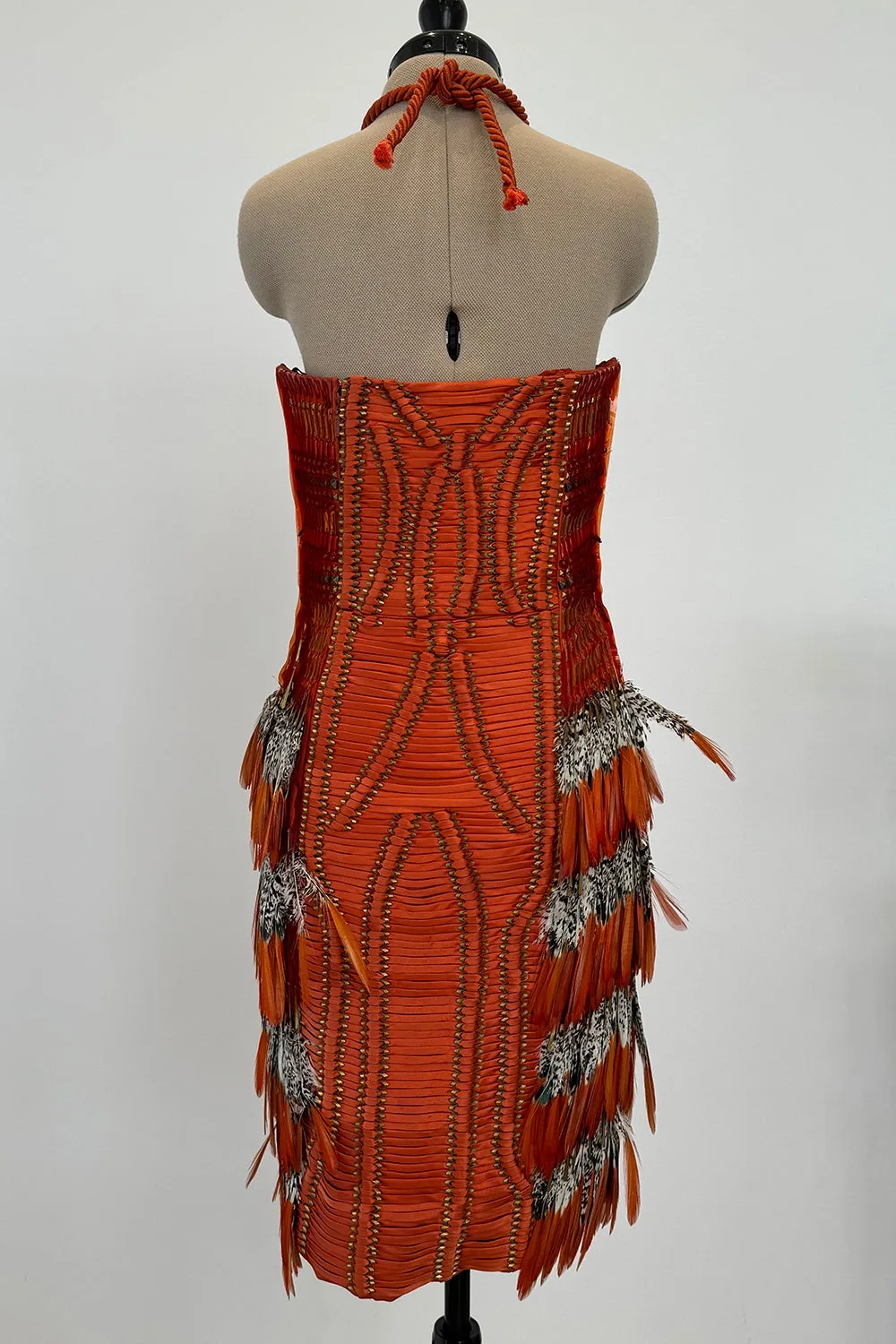Gucci Spring 2011 Iconic Orange Feather Dress