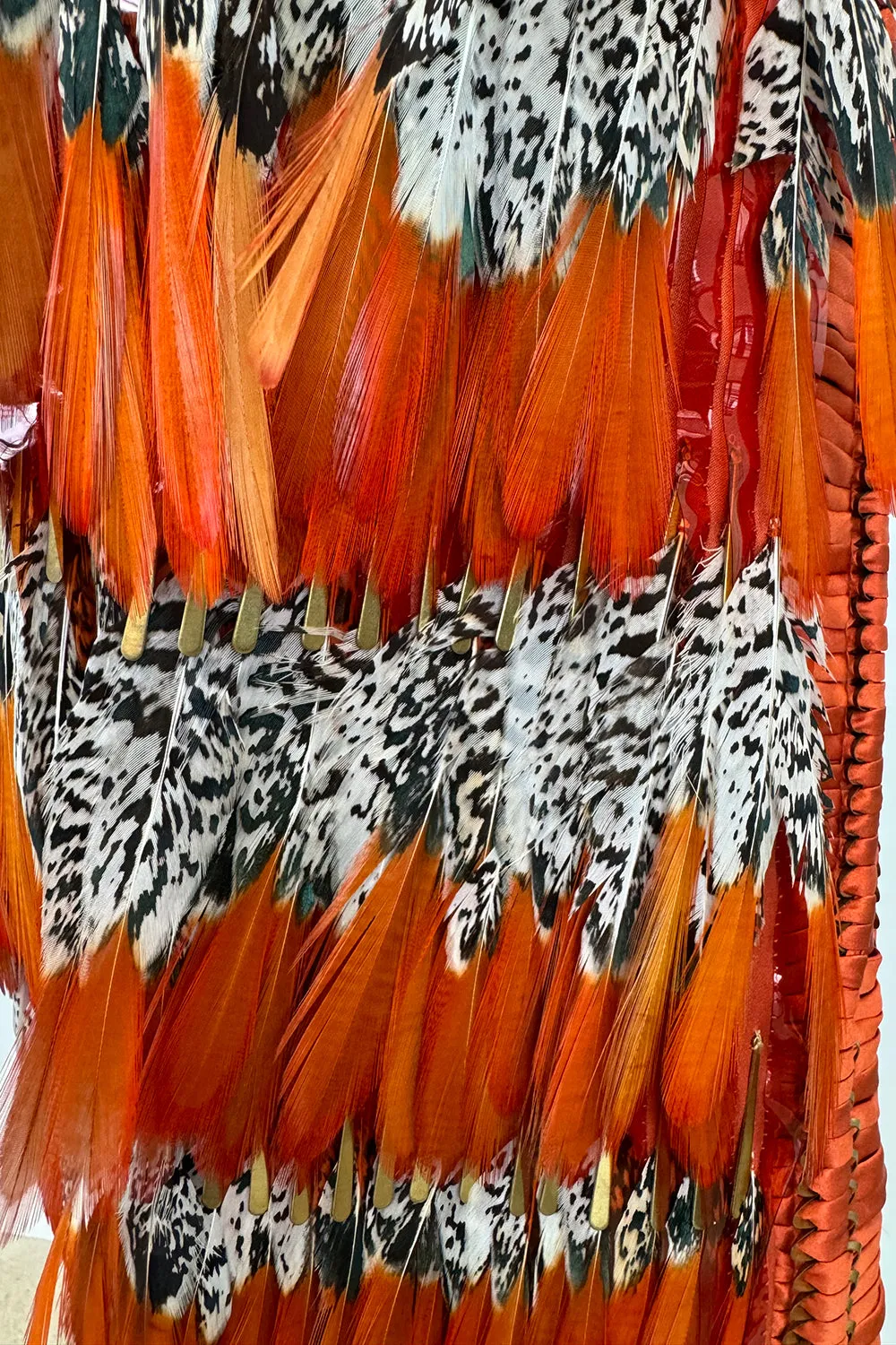Gucci Spring 2011 Iconic Orange Feather Dress