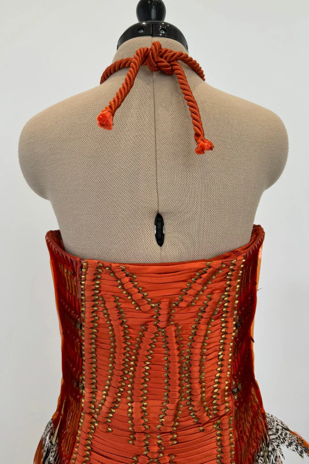 Gucci Spring 2011 Iconic Orange Feather Dress