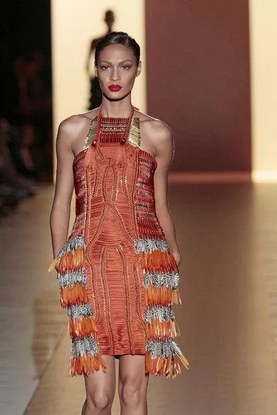 Gucci Spring 2011 Iconic Orange Feather Dress