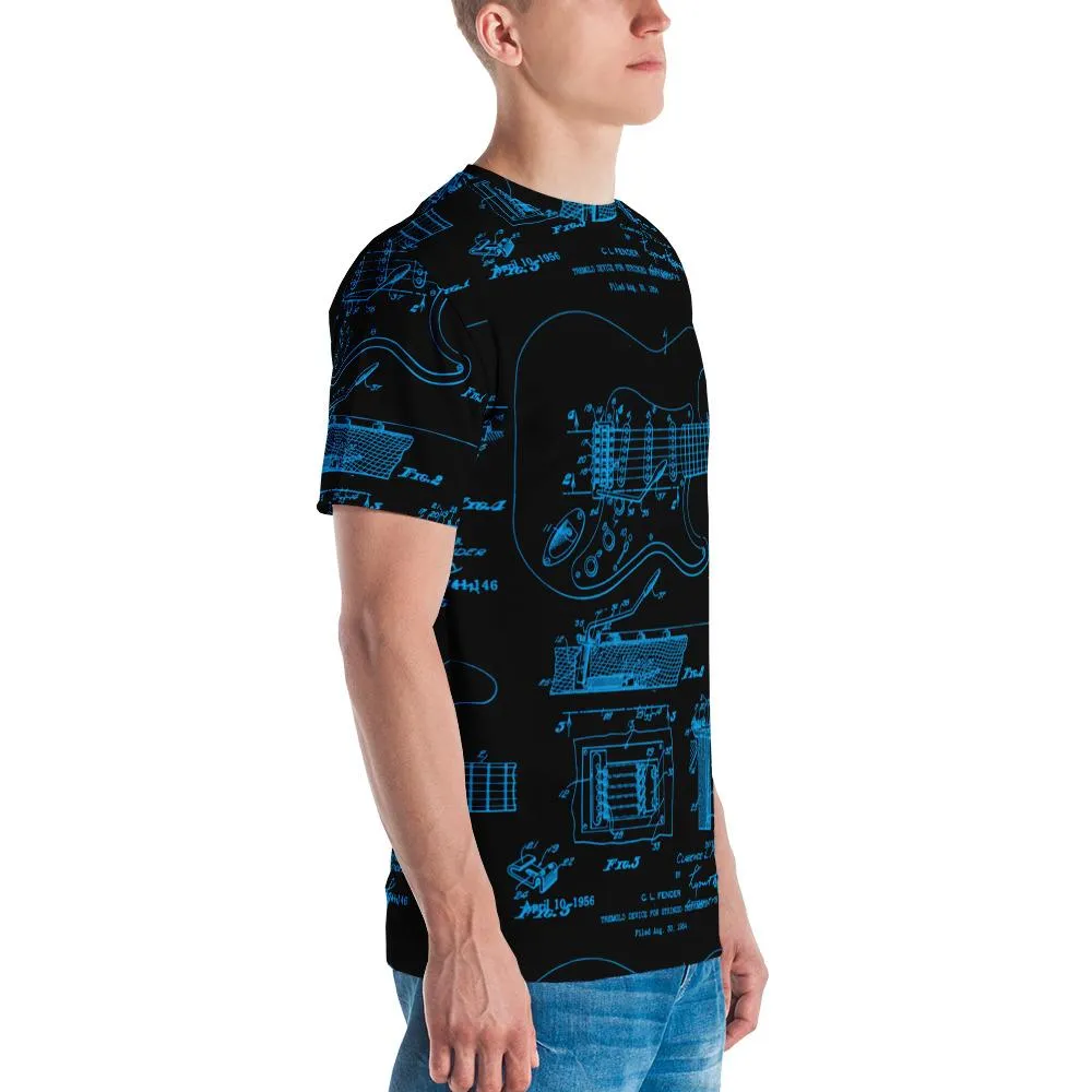 Guitar Patent STR All-Over-Print T-shirt