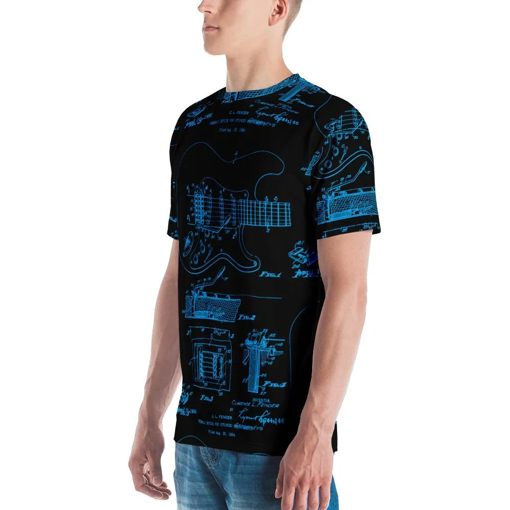Guitar Patent STR All-Over-Print T-shirt