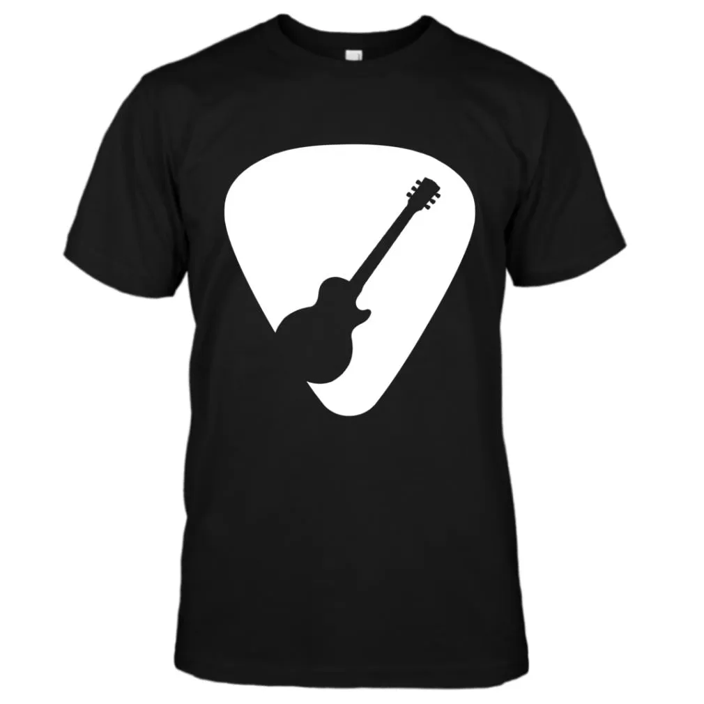 Guitar Pick Silhouette LP Style T-Shirt