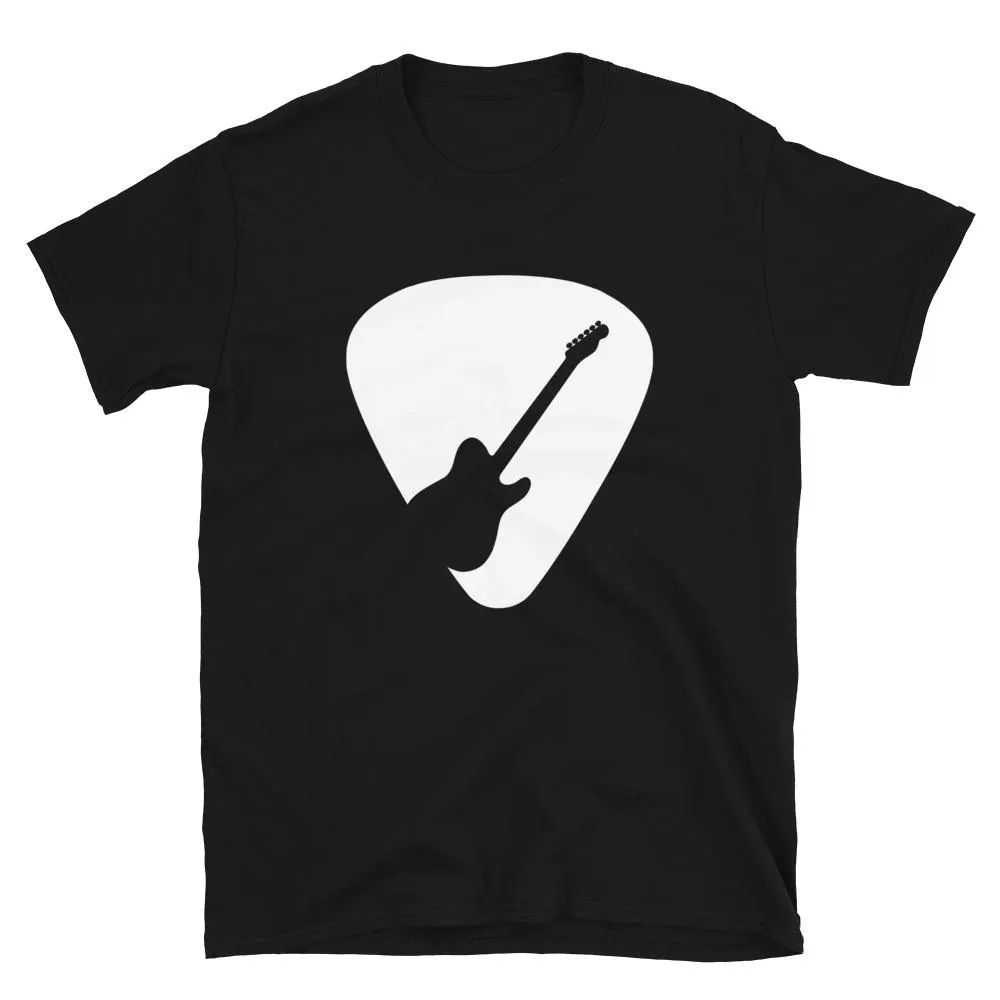 Guitar Pick Silhouette TL Style T-Shirt