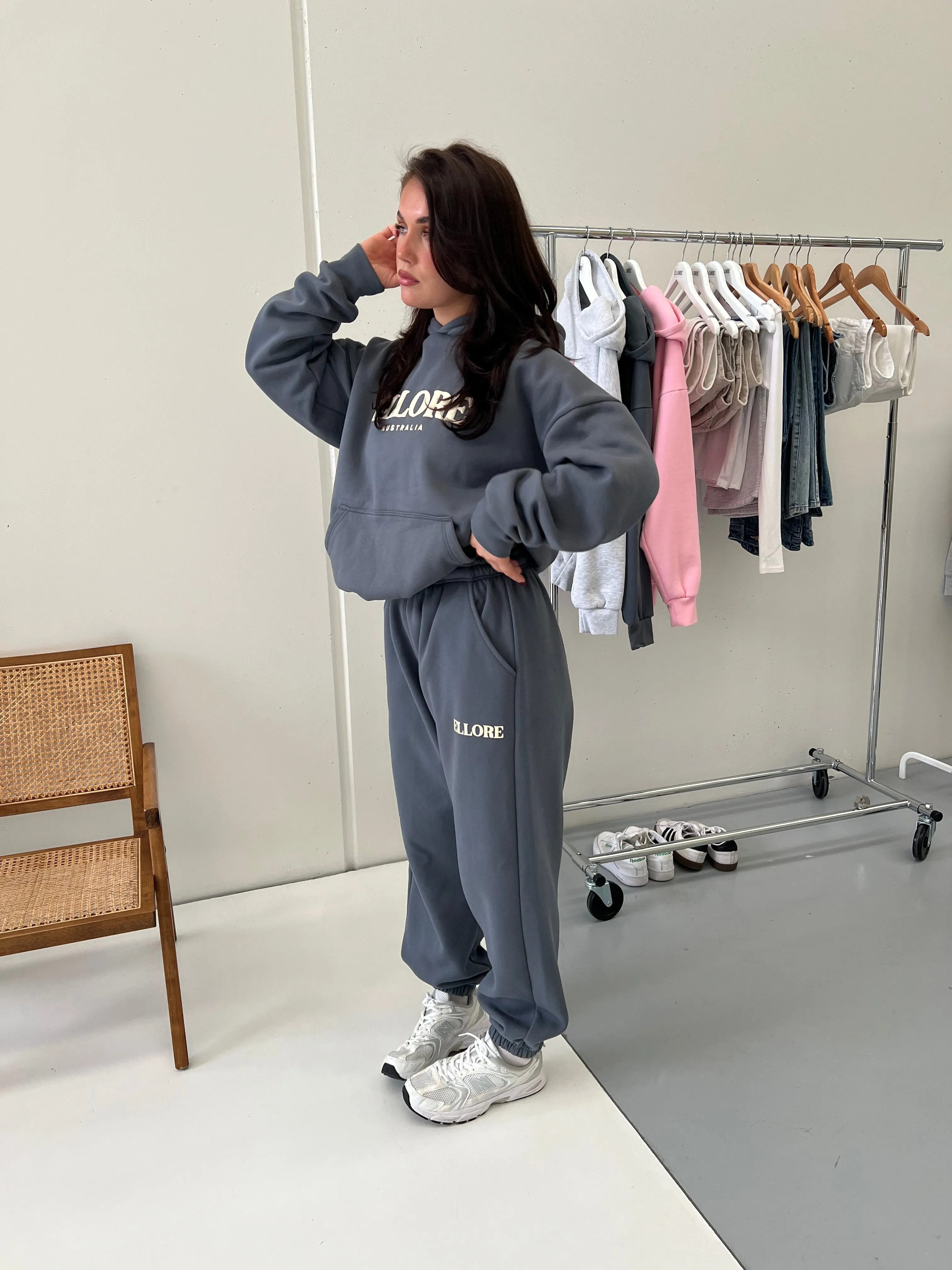 Gunmetal Puff Boxy Oversized Track