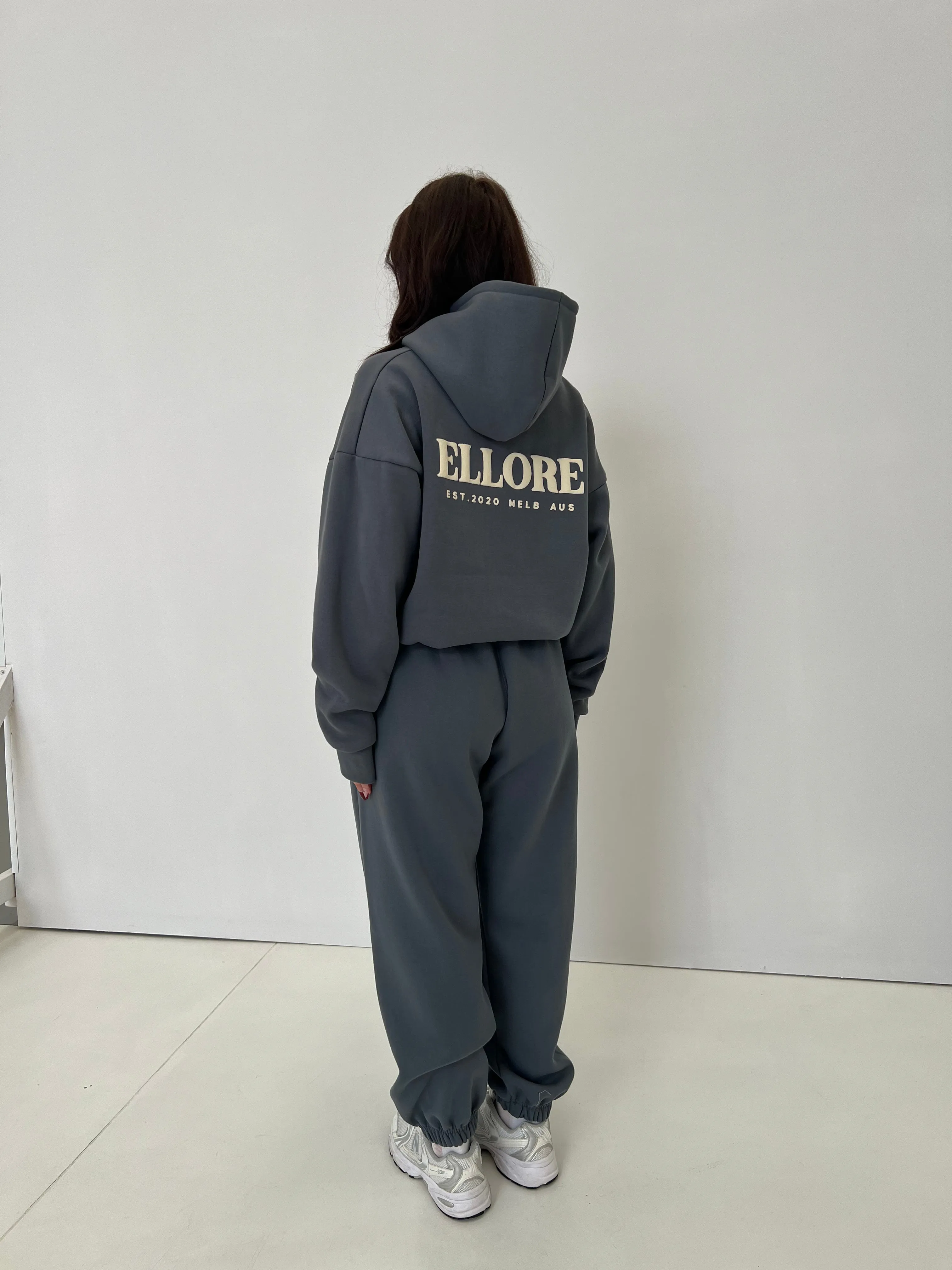Gunmetal Puff Boxy Oversized Track