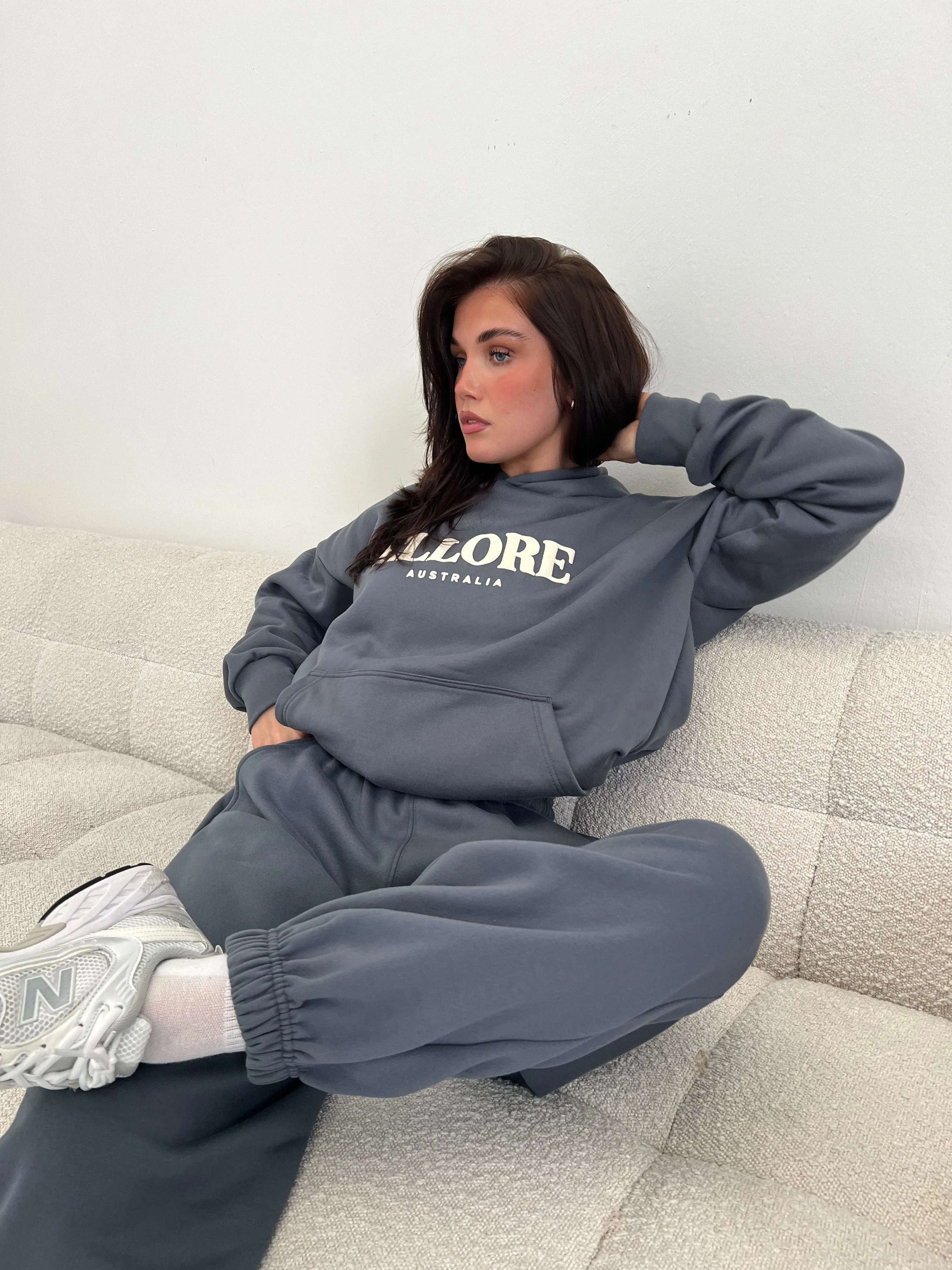 Gunmetal Puff Boxy Oversized Track